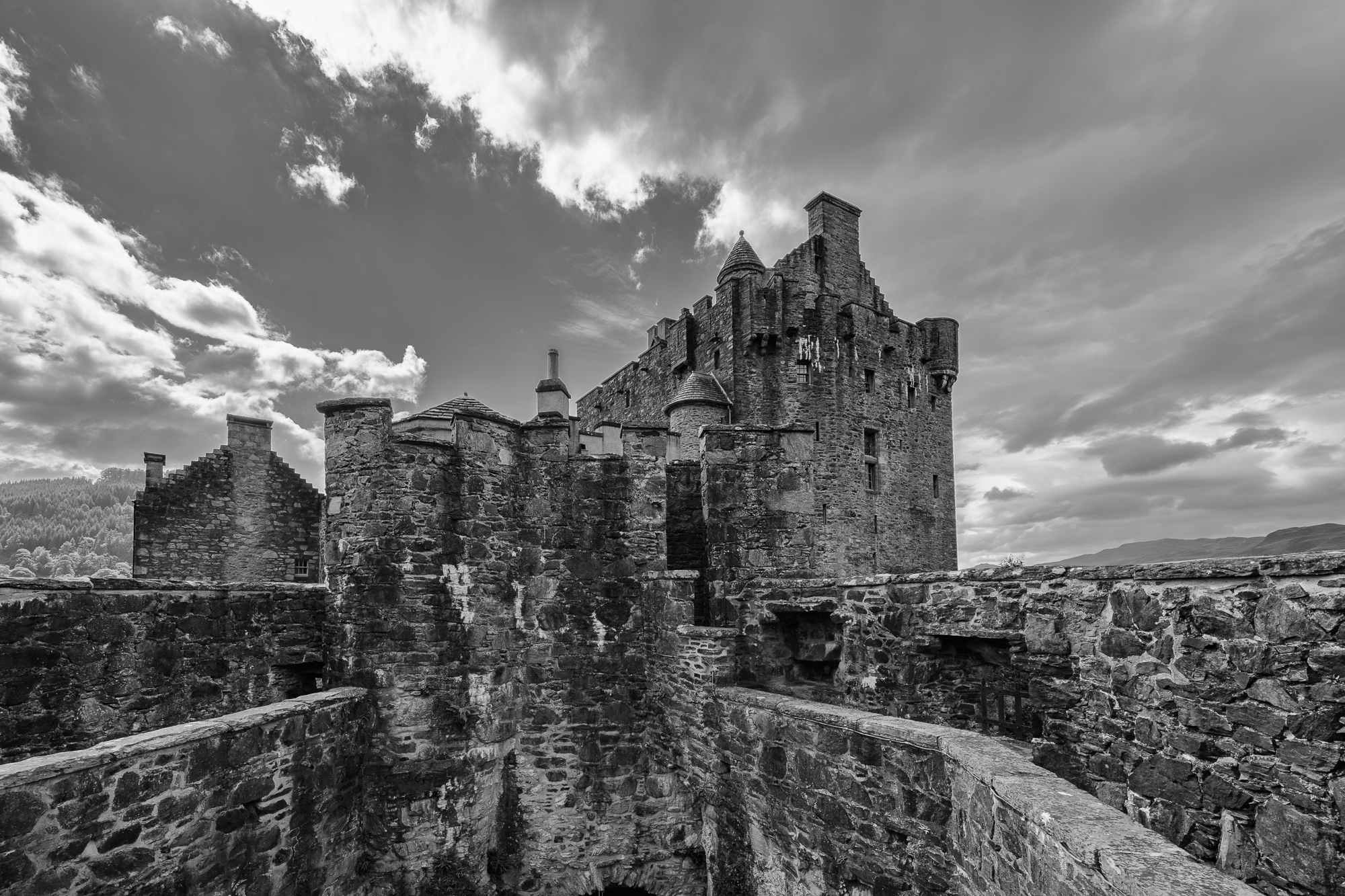 Chateau sur l'ile Eilean Donan( Clan MacRea).