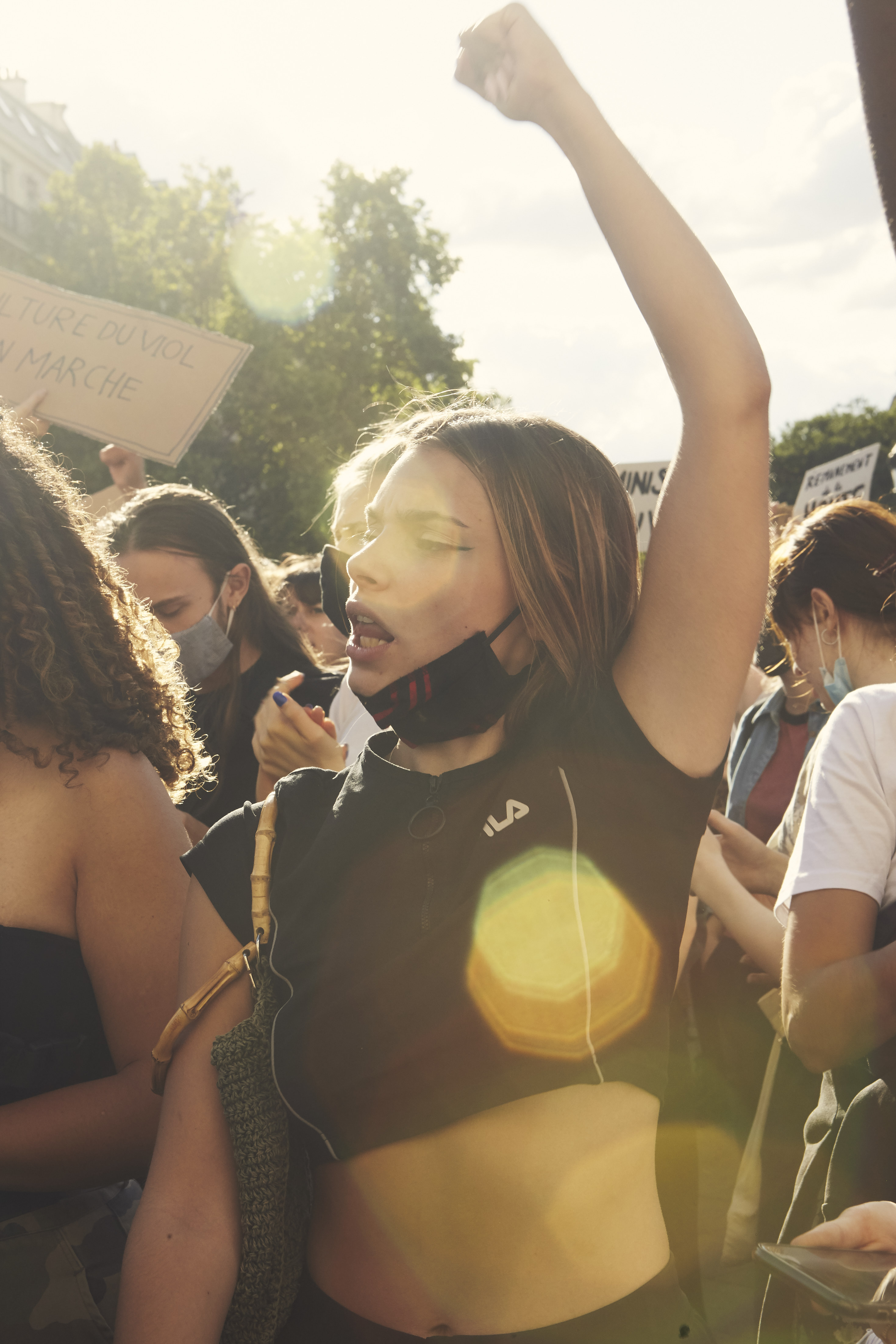 Feminist demonstration, Libération