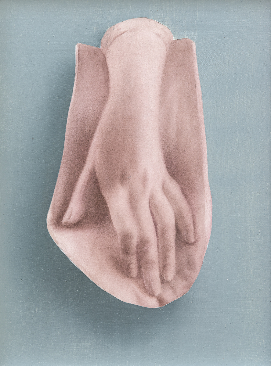 untitled, oil and watercolor on paper, 31 x 23 cm, 2020