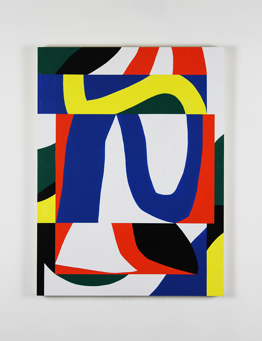 A Surfeit of Lampreys, Acrylic on plywood panel, 60x80cm, 2018