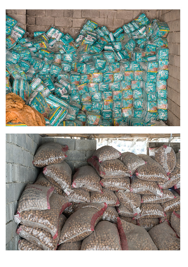 Village de Zale, Kurdistan, Irak. Contrairement aux idées reçues, la plupart des marchandises transportées par les kolbers n'ont pas grand chose d'illégal.