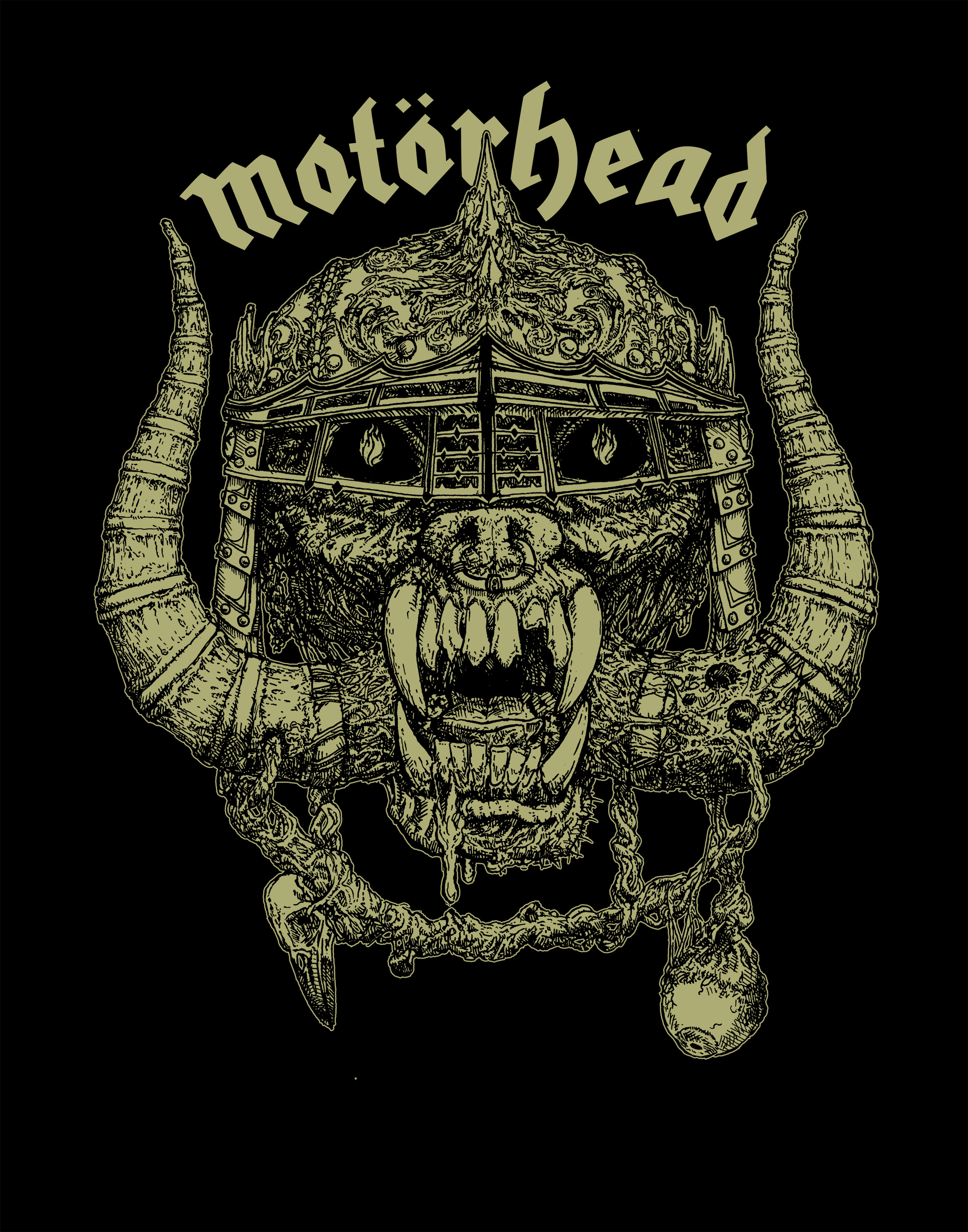 Design for official Motörhead 2024 capsule collection (hoodie and sweatpants). Hoodie available here. Sweatpants available here.