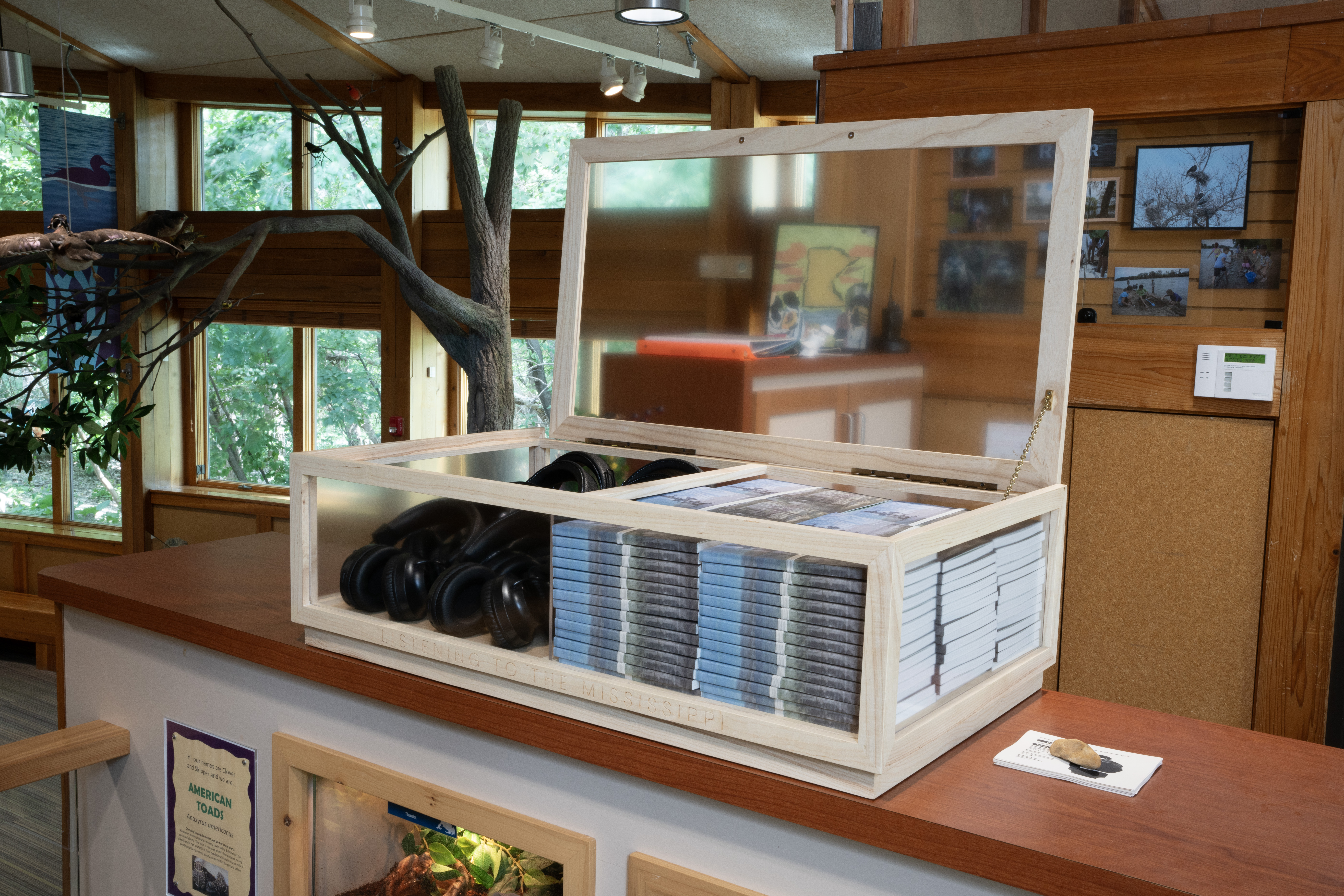 Installation at Carl W. Kroening Nature Center in North Minneapolis, MN