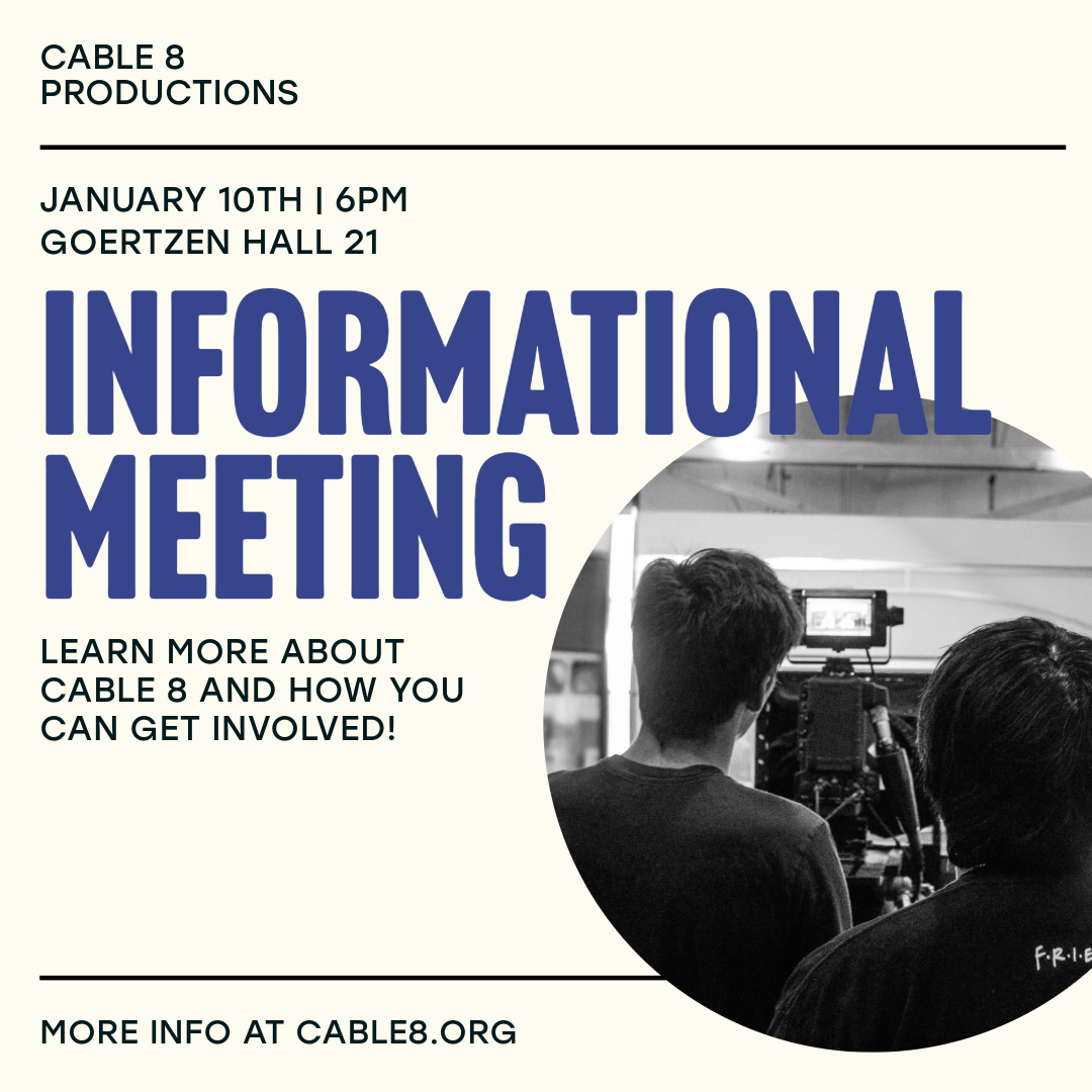 Spring 2024 Information Meeting - Used on Instagram to promote our informational meeting