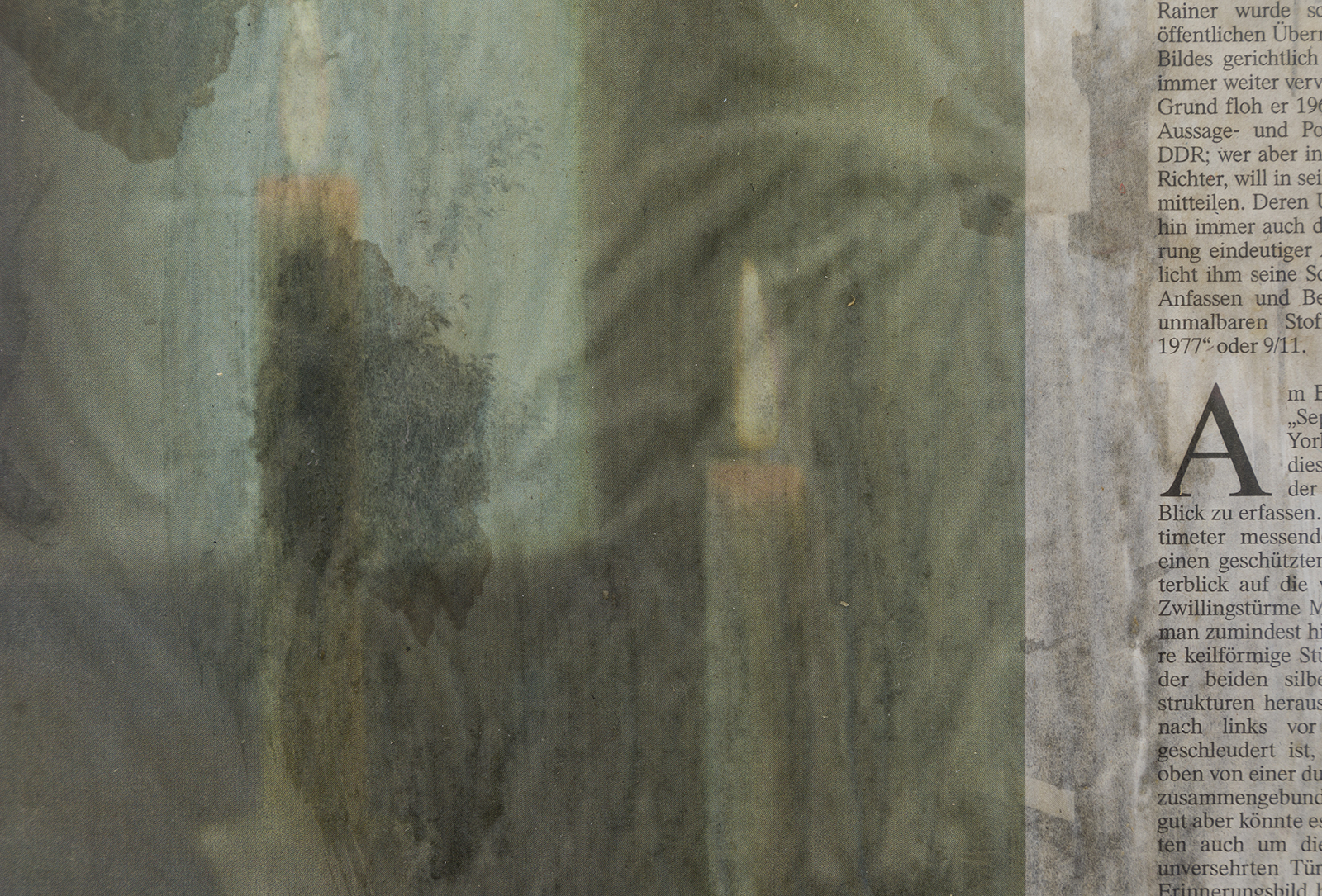 Here not today (Melting Thoughts), 2022. Close-up.