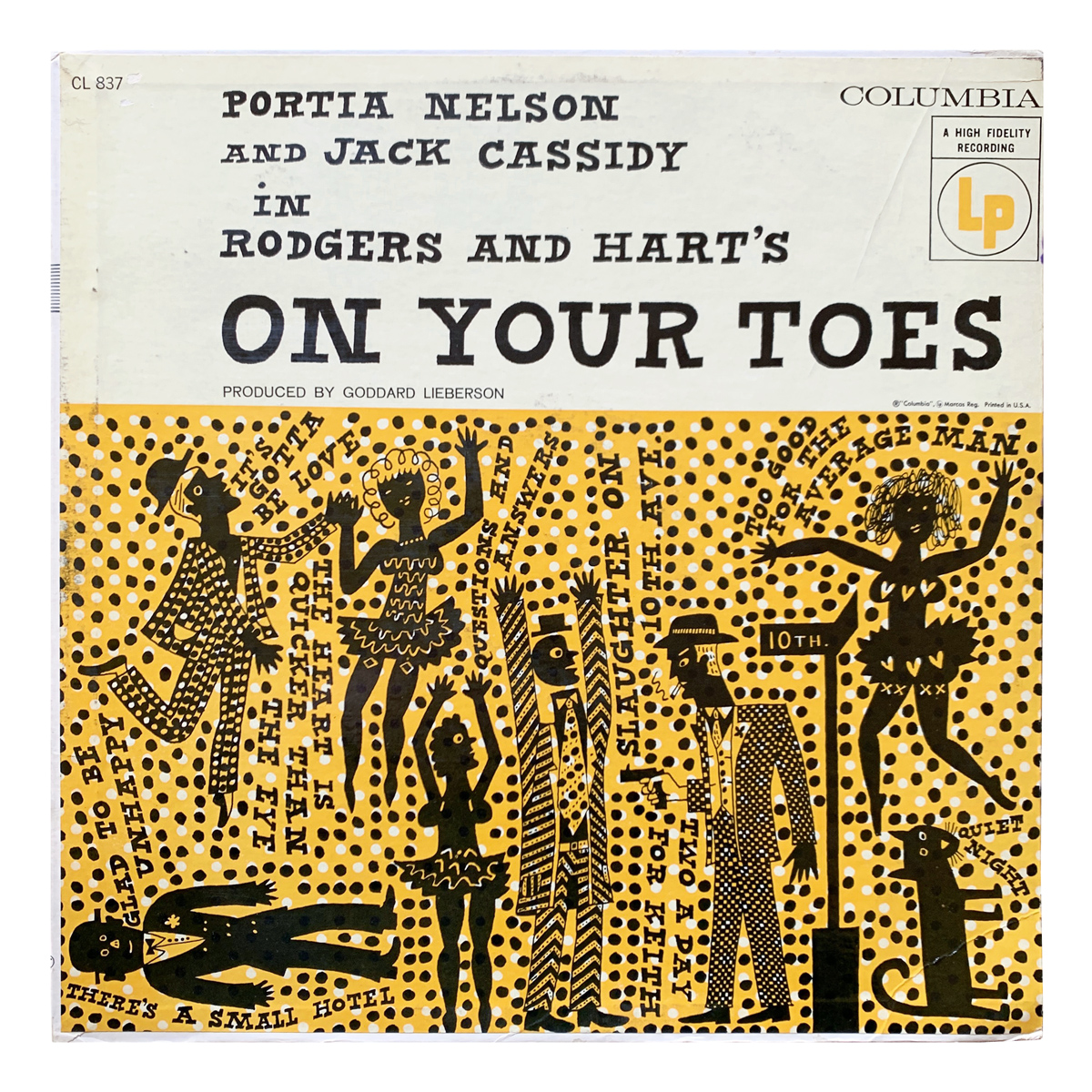 Columbia CL 837 Richard Rodgers / Lorenz Hart - On Your Toes "Columbia Operetta Chorus and Orchestra" - Lehman Engel Portia Nelson | Jack Cassidy Design: Ray Johnson (artwork)