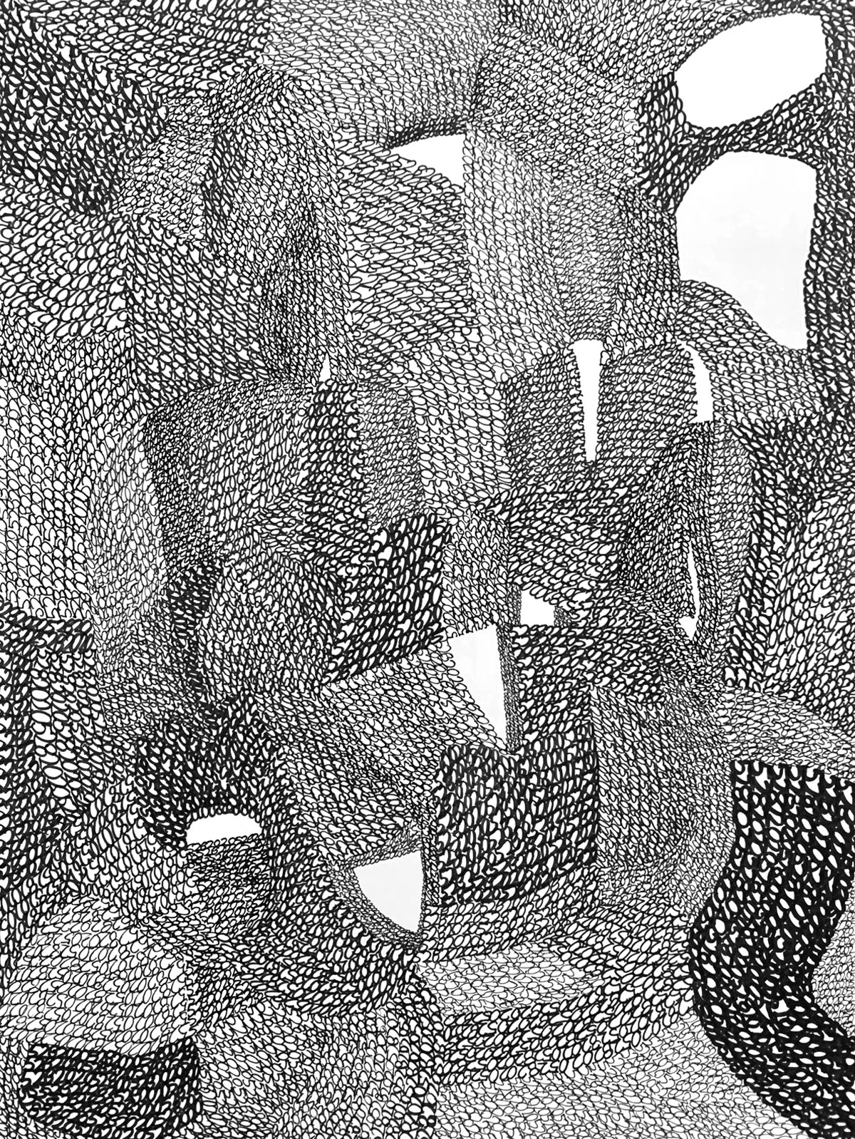 23/38 — BANAL DEJA VU  Archival ink on Bristol, 9" x 12" (2020 works).2010-ongoing.