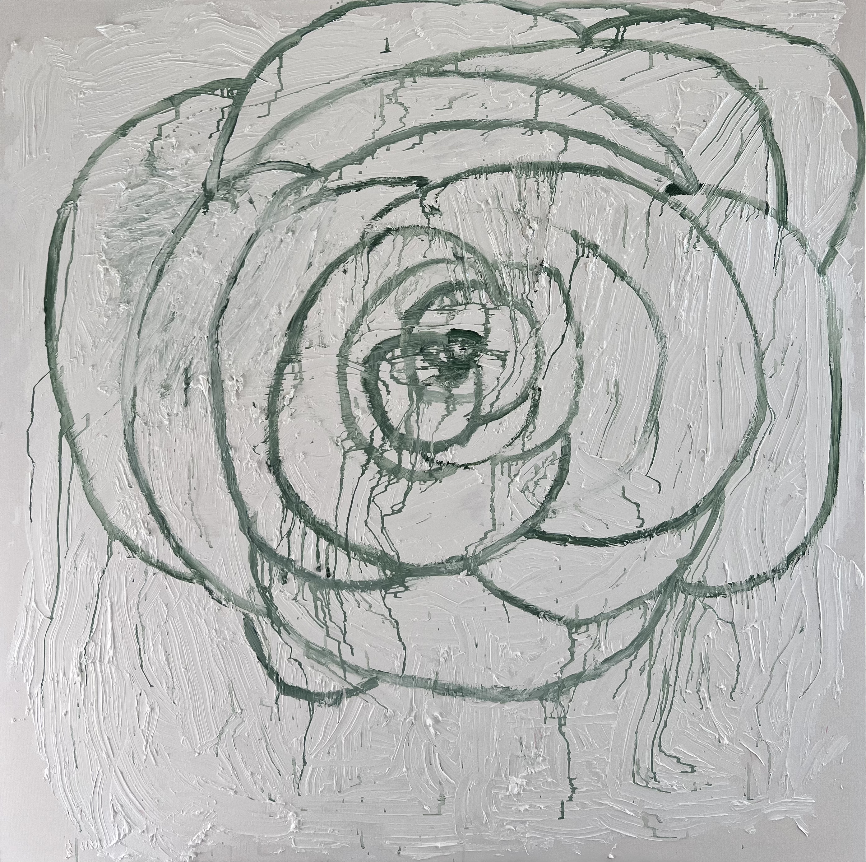 fragile, 2022, oil on canvas, 48"x48" in