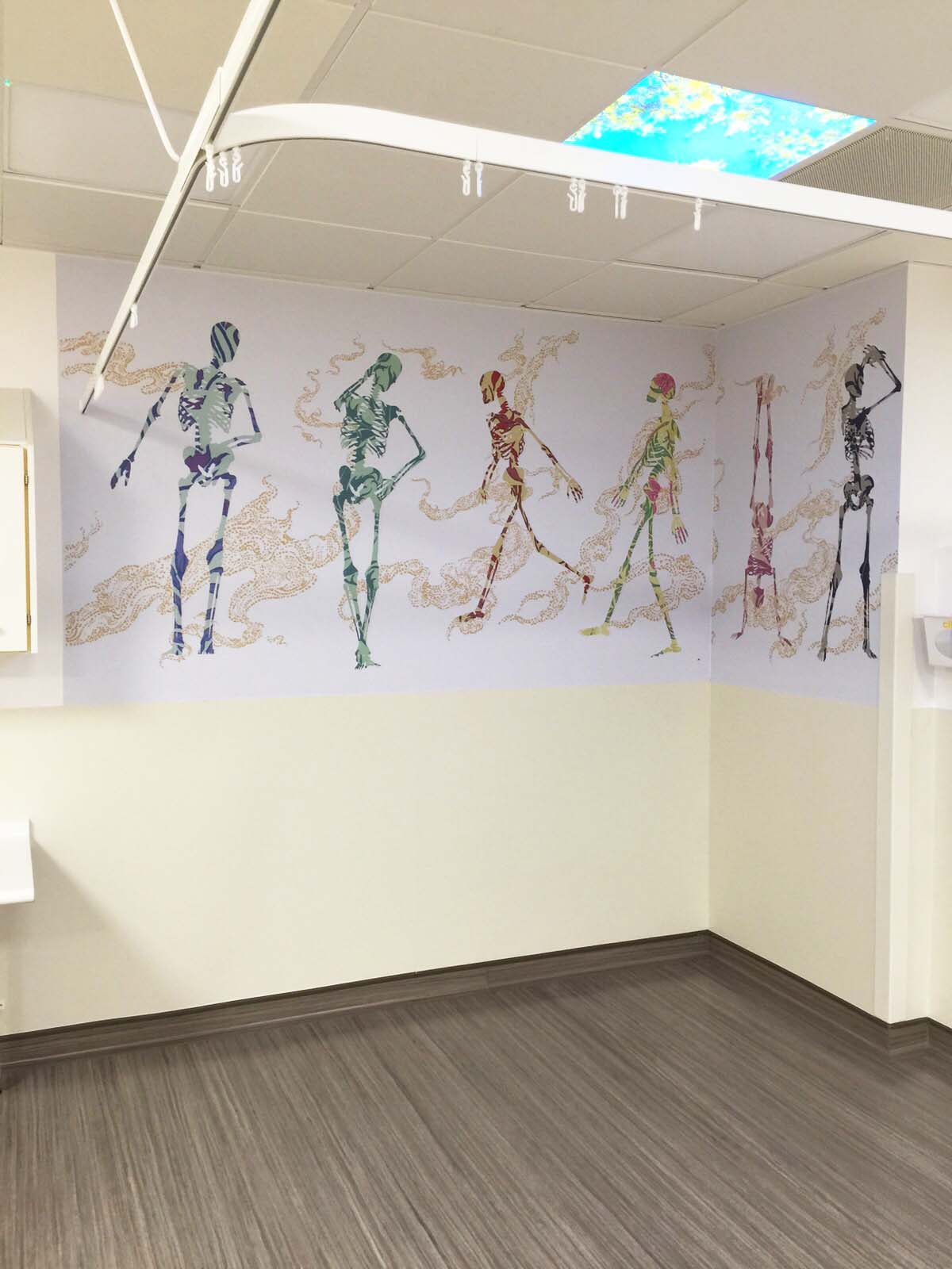  Chelsea & Westminster Hospital, A&E Redevelopment Project, Fracture Clinic Wall Designs (Excerpt)