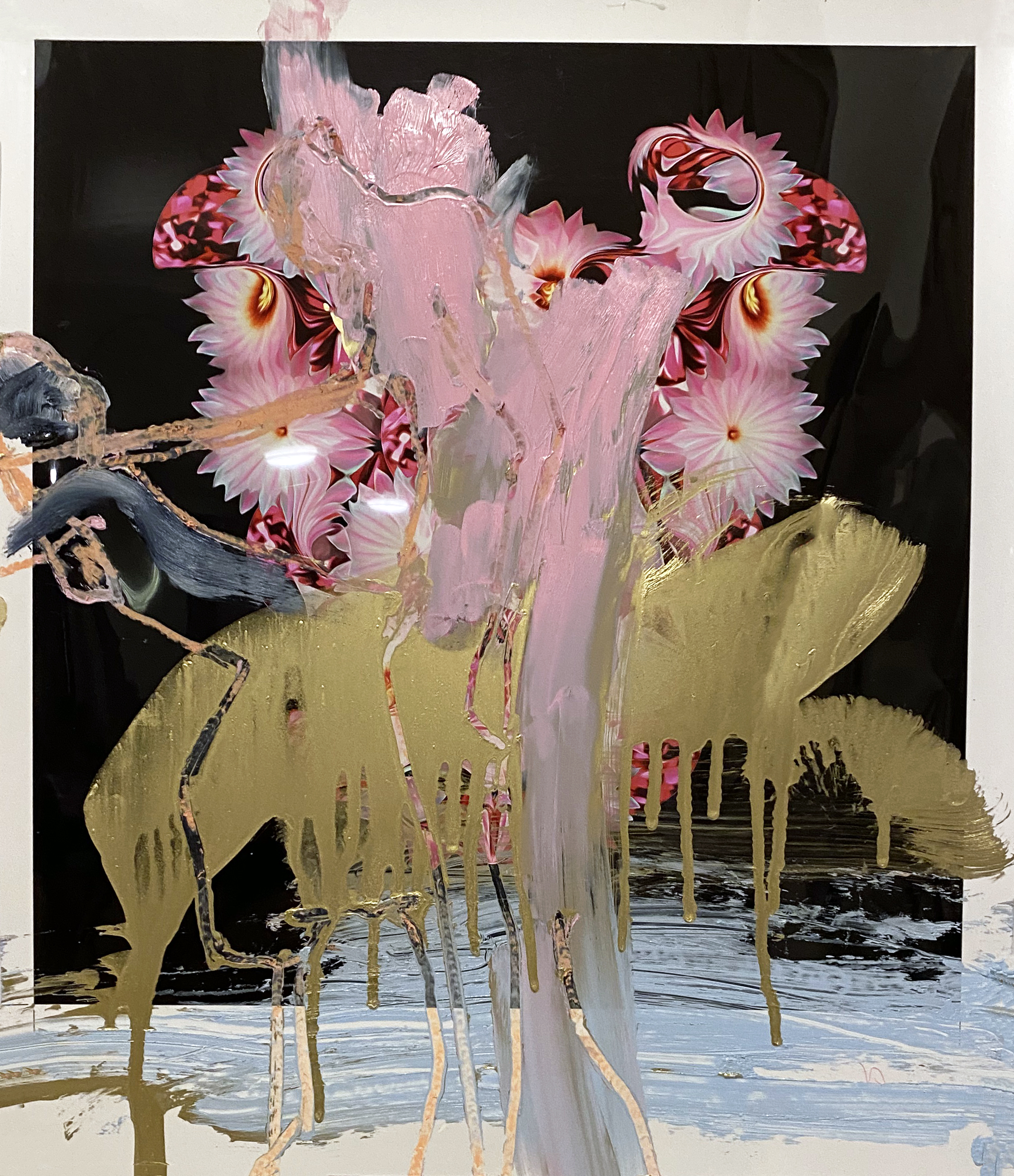 11. Pass the funeral mourners, 2022 oil on photographic paper [24 x 30 inches]