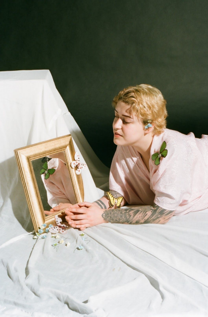 Paige as Narcissus, 35mm format film, February 2020