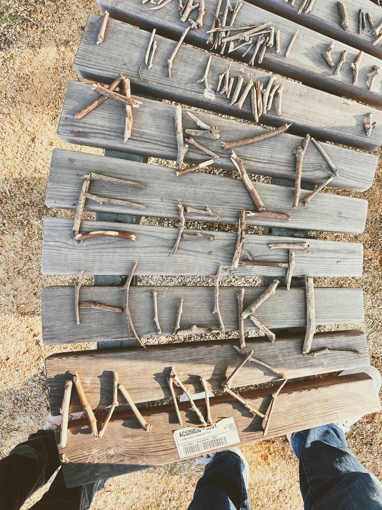 Alfabeto di bastoncini, Bologna, 8-5-2023