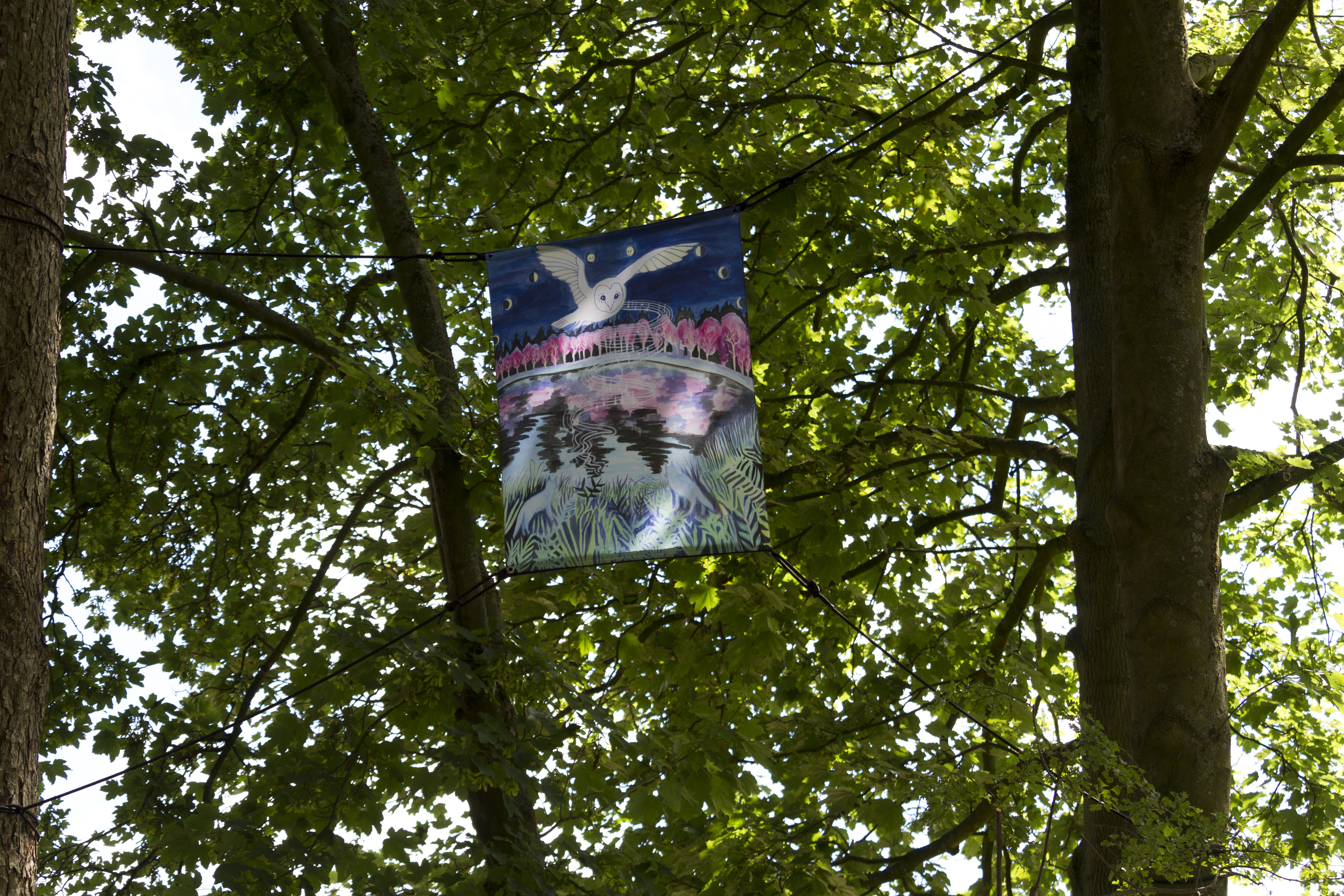 Parcours narratif autour de la Citadelle, 2022. Impression textile. 120 x 90 cm.