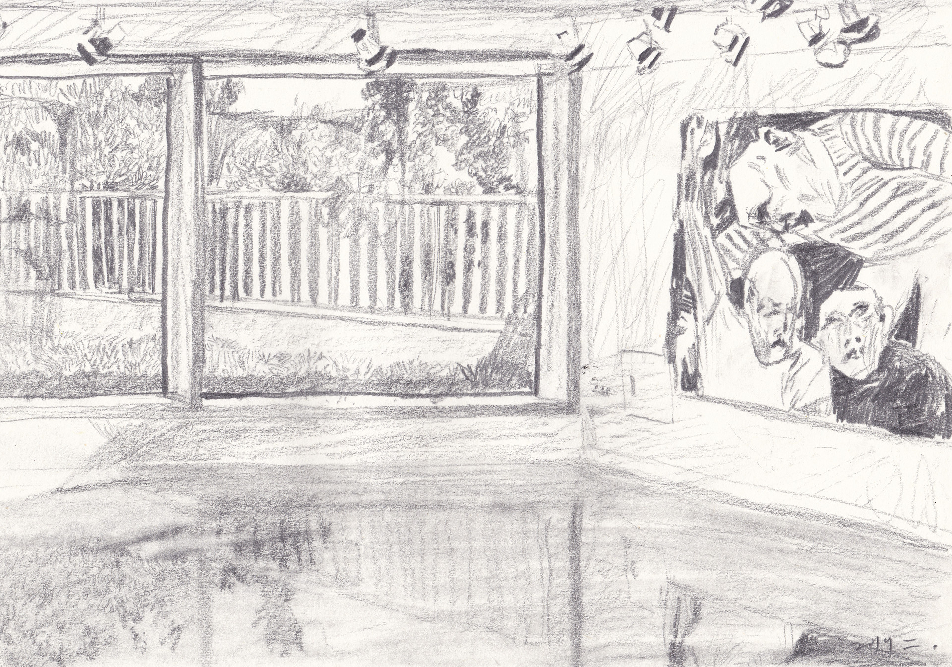 異境(이경), 2019, pencil on paper, 21*29.7(cm)