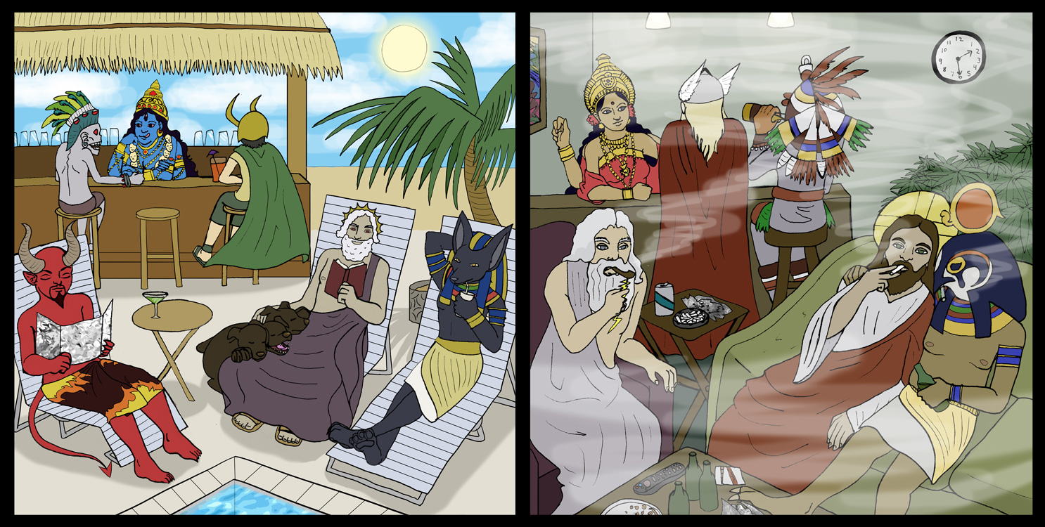 Heaven & Hell, digital illustration, Adobe Photoshop CS4, October 2011