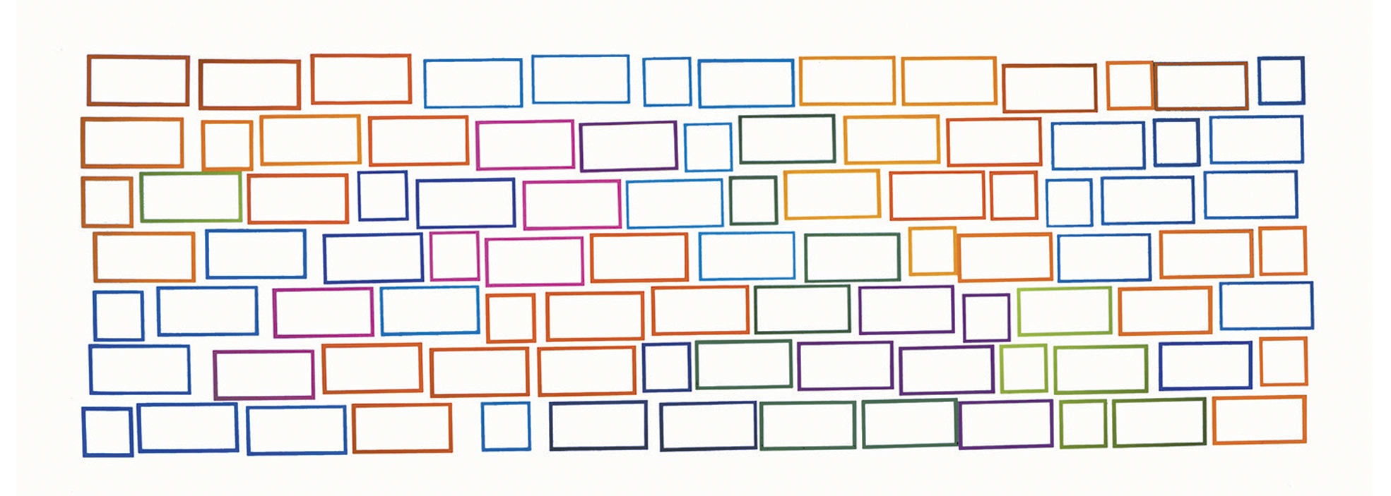 Untitled, 2001. Acrylic on canvas, 170 x 415 cm.