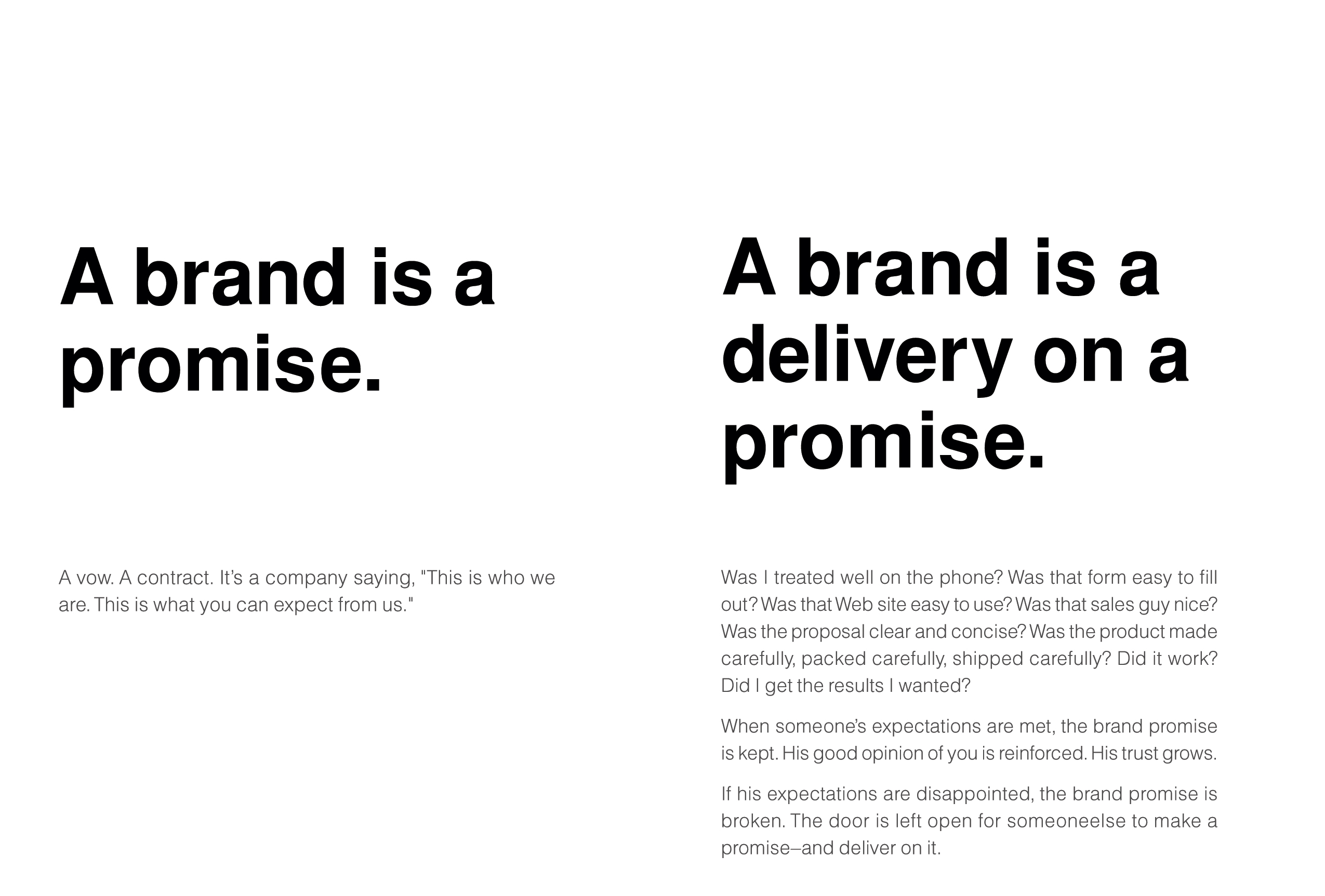 Everyday IBM: Global Brand Book, inside spread.