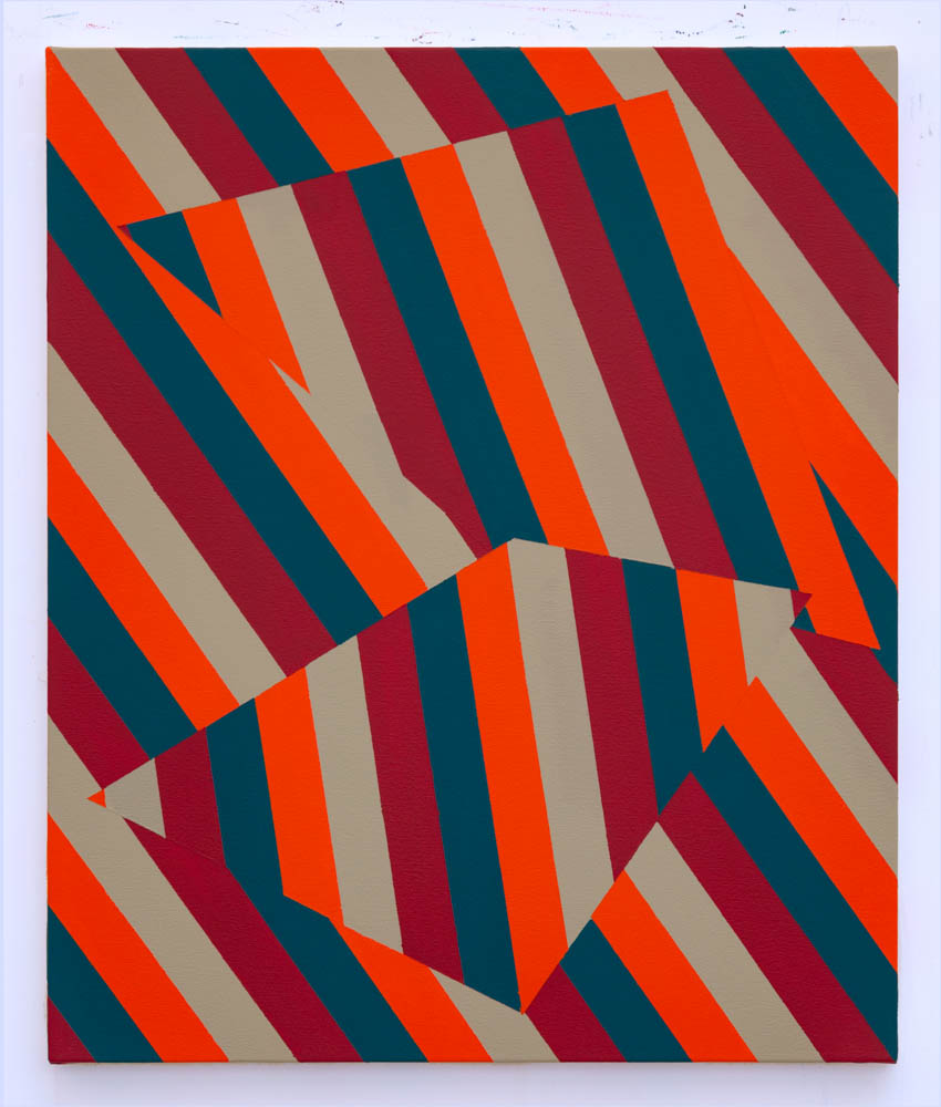 Lineae III, 61cm x 51cm, acrylic on canvas, 2018 - £500 (previously £900)