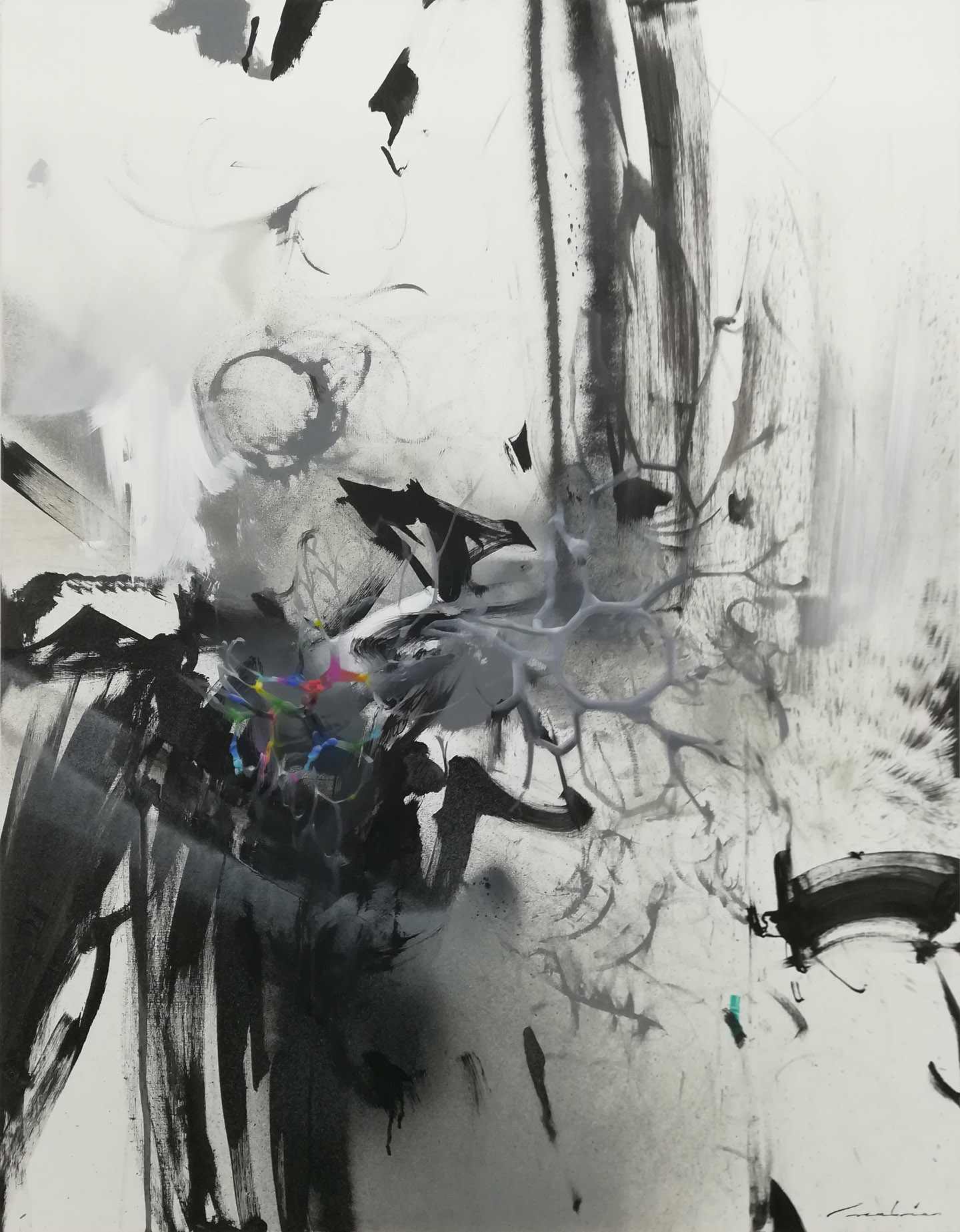 2018, akryl na płótnie lnianym, 100x70 cm(?), 8000 PLN