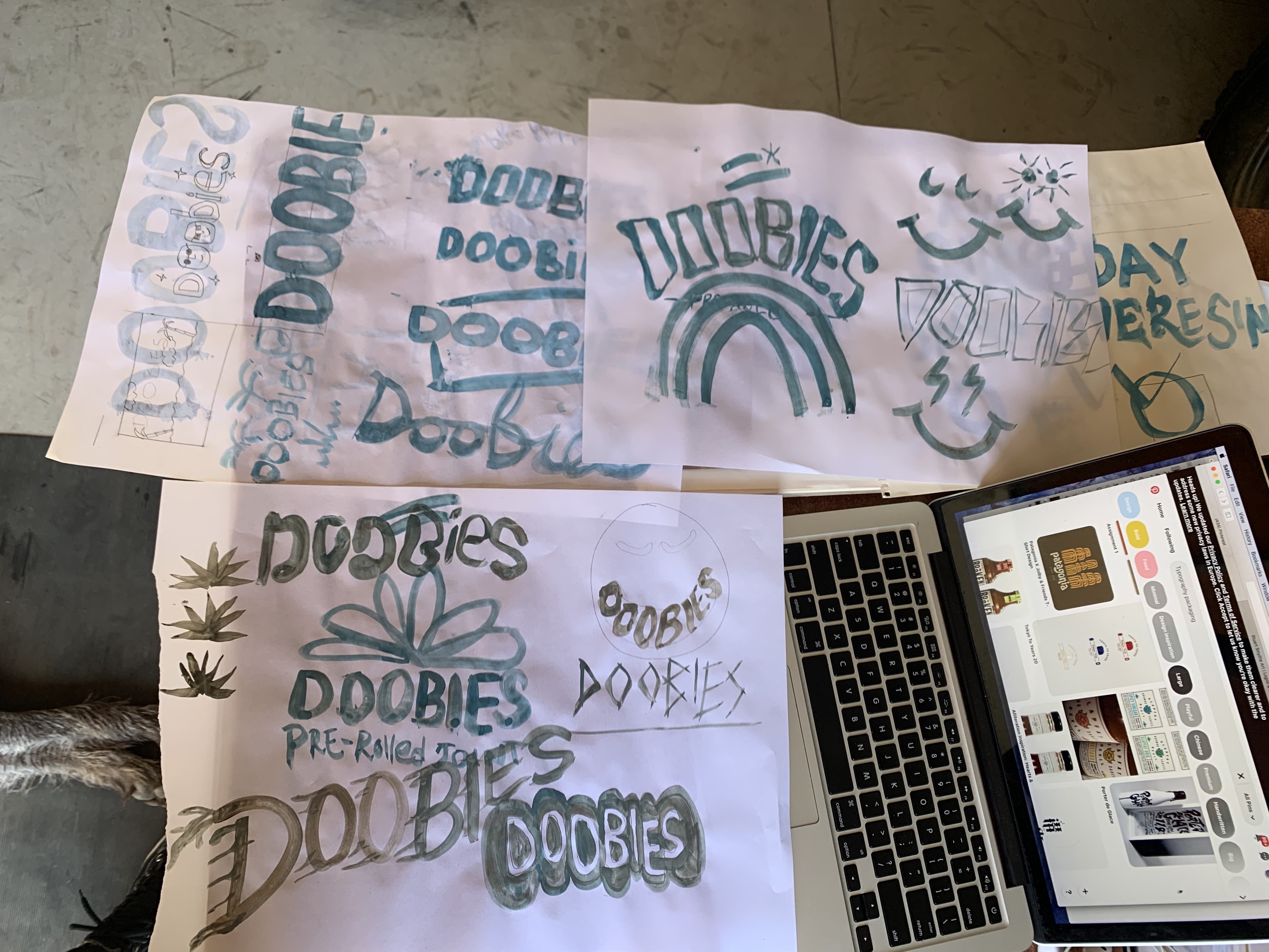 [Doobie] Hand Lettering Process