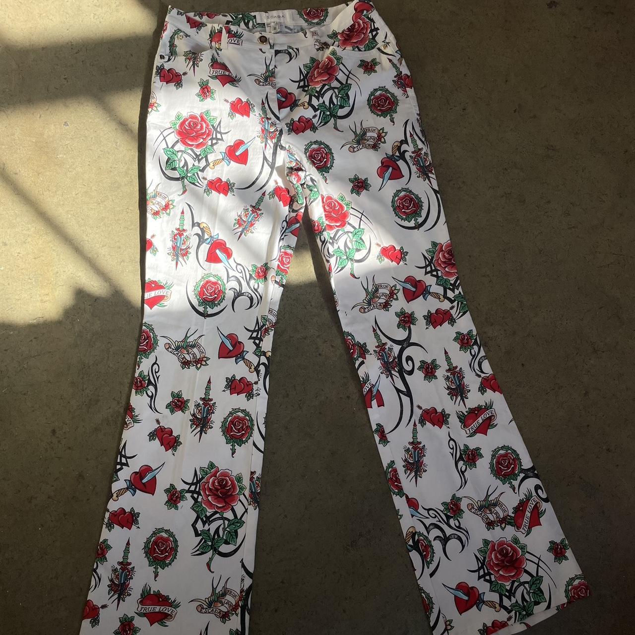 Escada Tattoo Print Pants - 29" W - $145