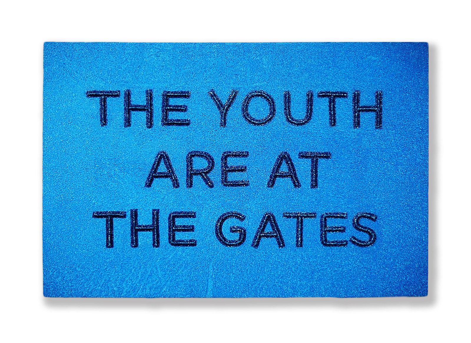  The Youth are at the Gates  Beads on canvas  63 x 43 Inches
