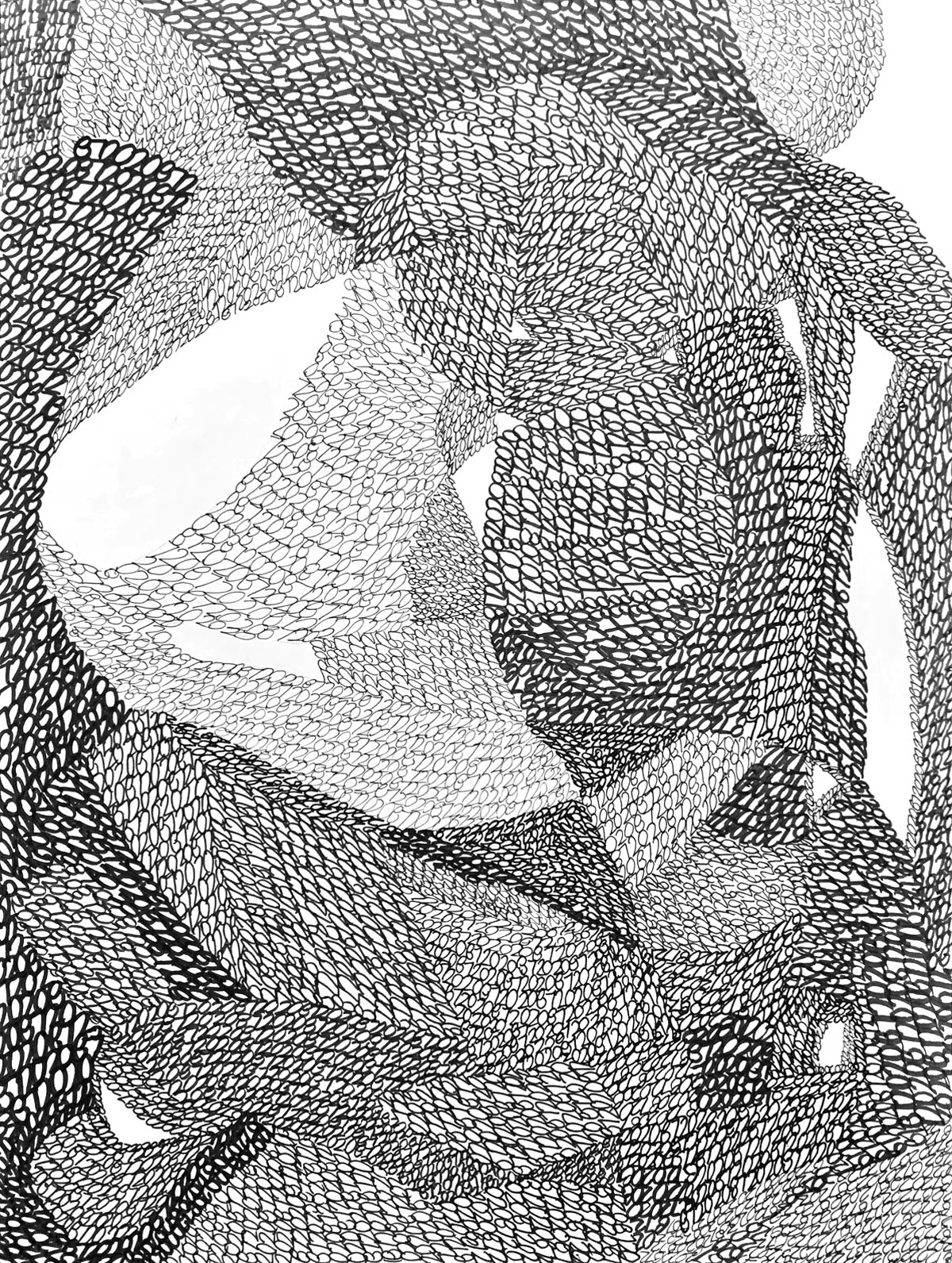 7/38 — BANAL DEJA VU  Archival ink on Bristol, 9" x 12" (2020 works).2010-ongoing.