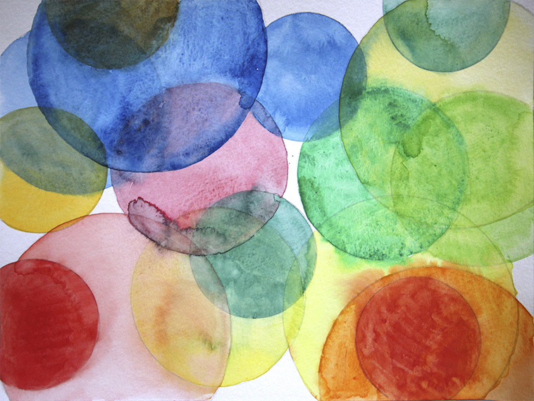 Untitled 5, 2015. Watercolor on paper 10 x 14 Inches (25.5 x 35.5 cm)