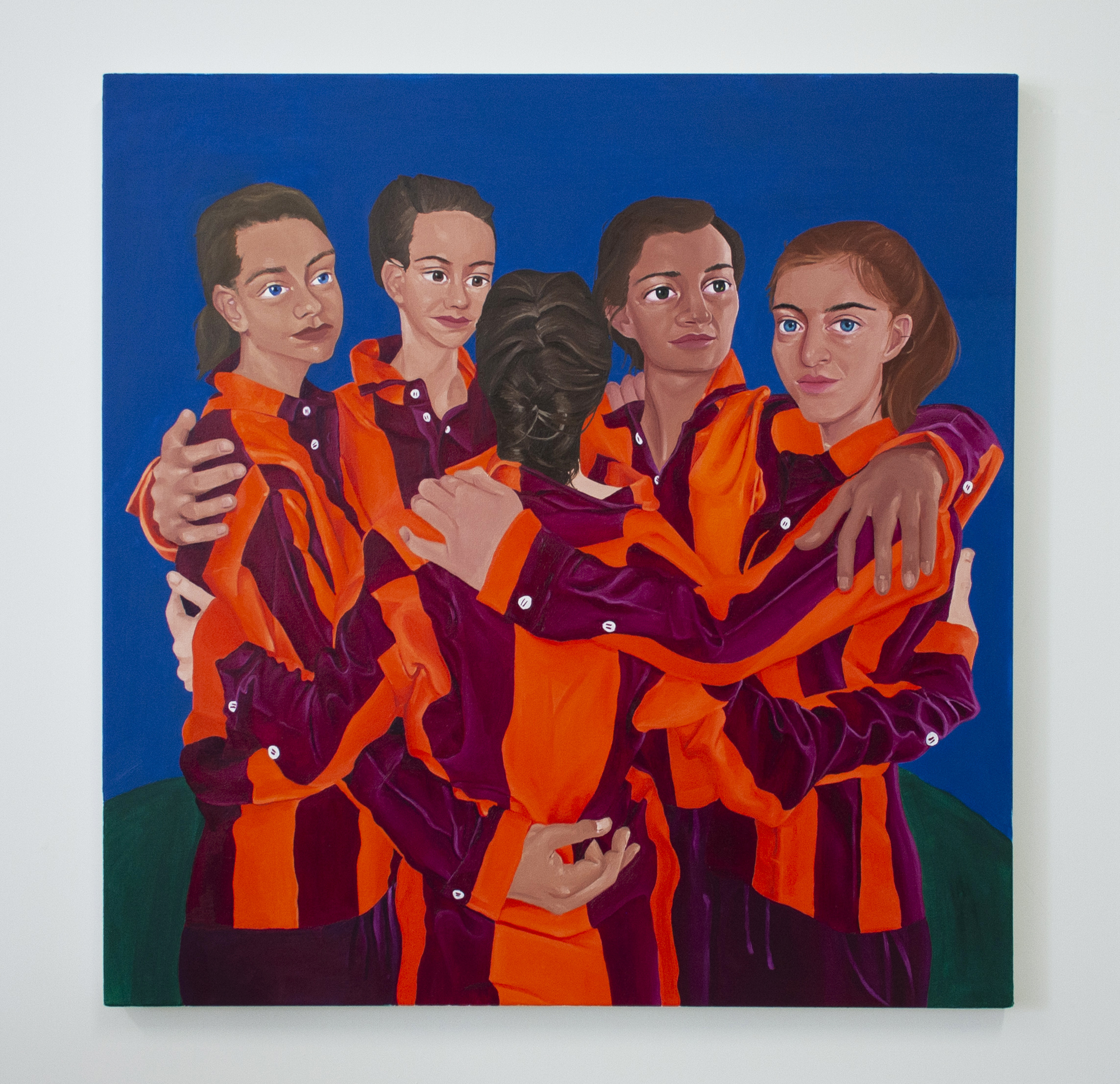 Huddle, 2021, Oil on canvas