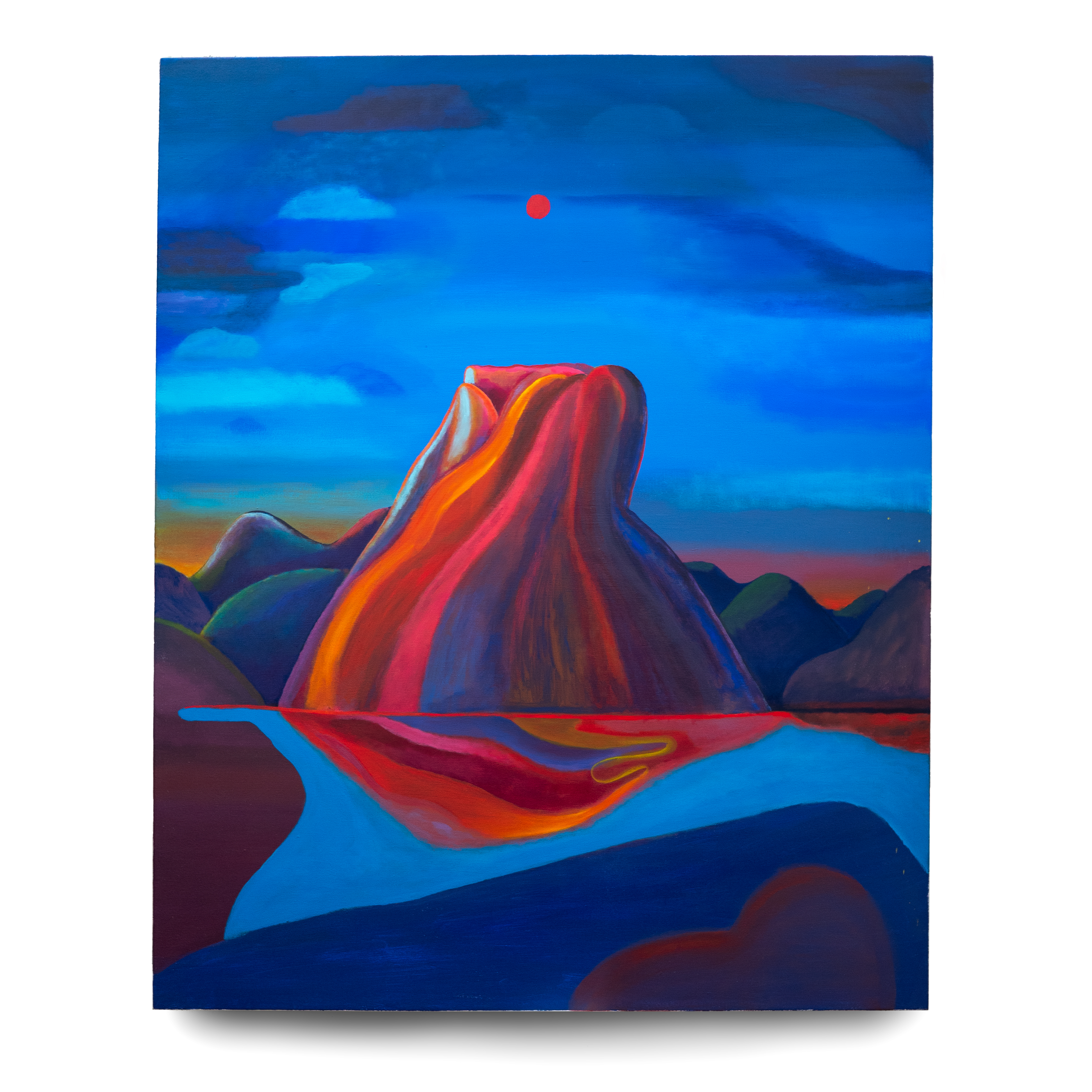 Still, 2022, acrylic on canvas, 60 x 48 inches.