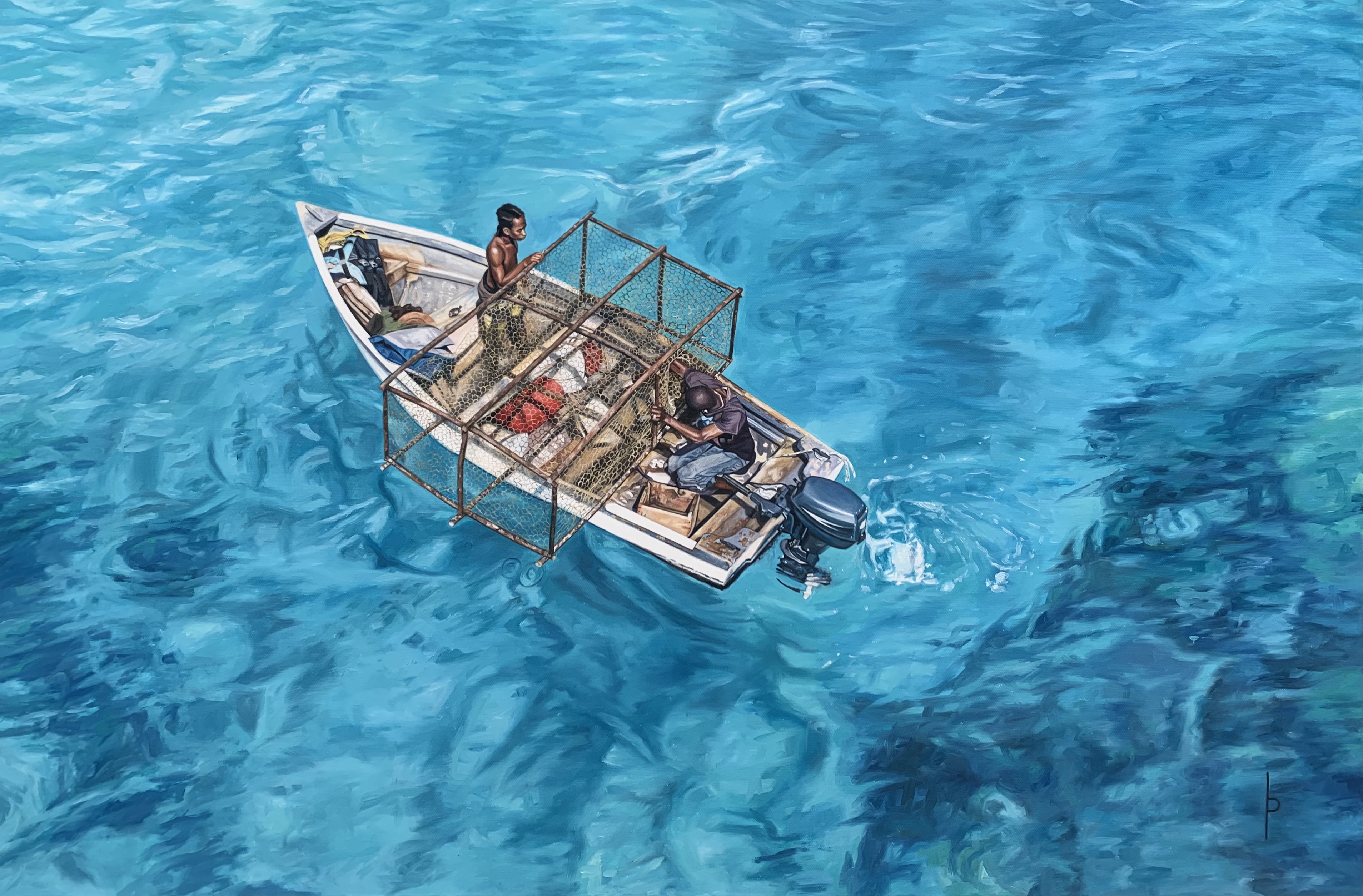 Fish Pot 2020 Oil on Canvas 24"x36"