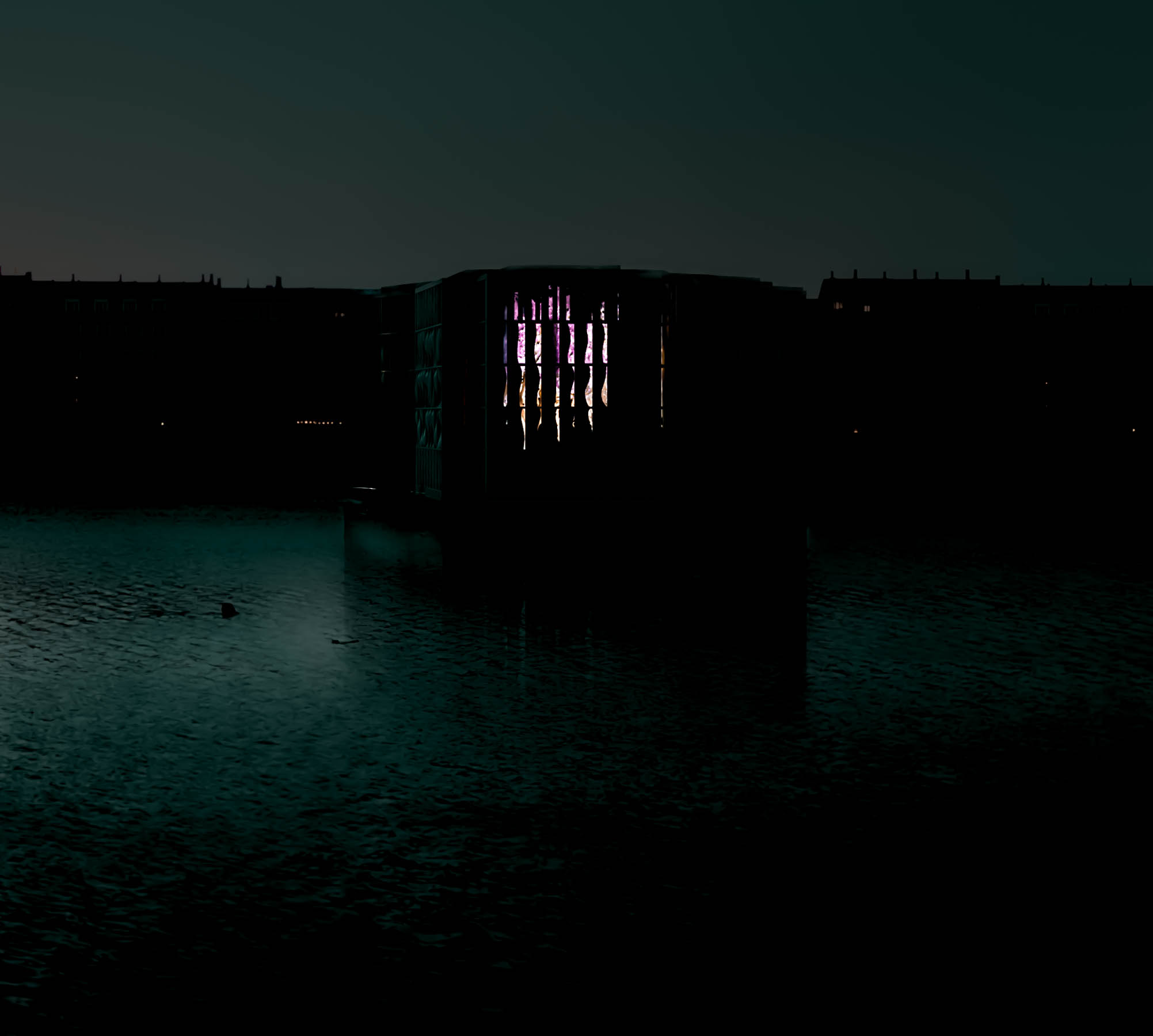 Visualization of the Ghout glooming out of the darkness.