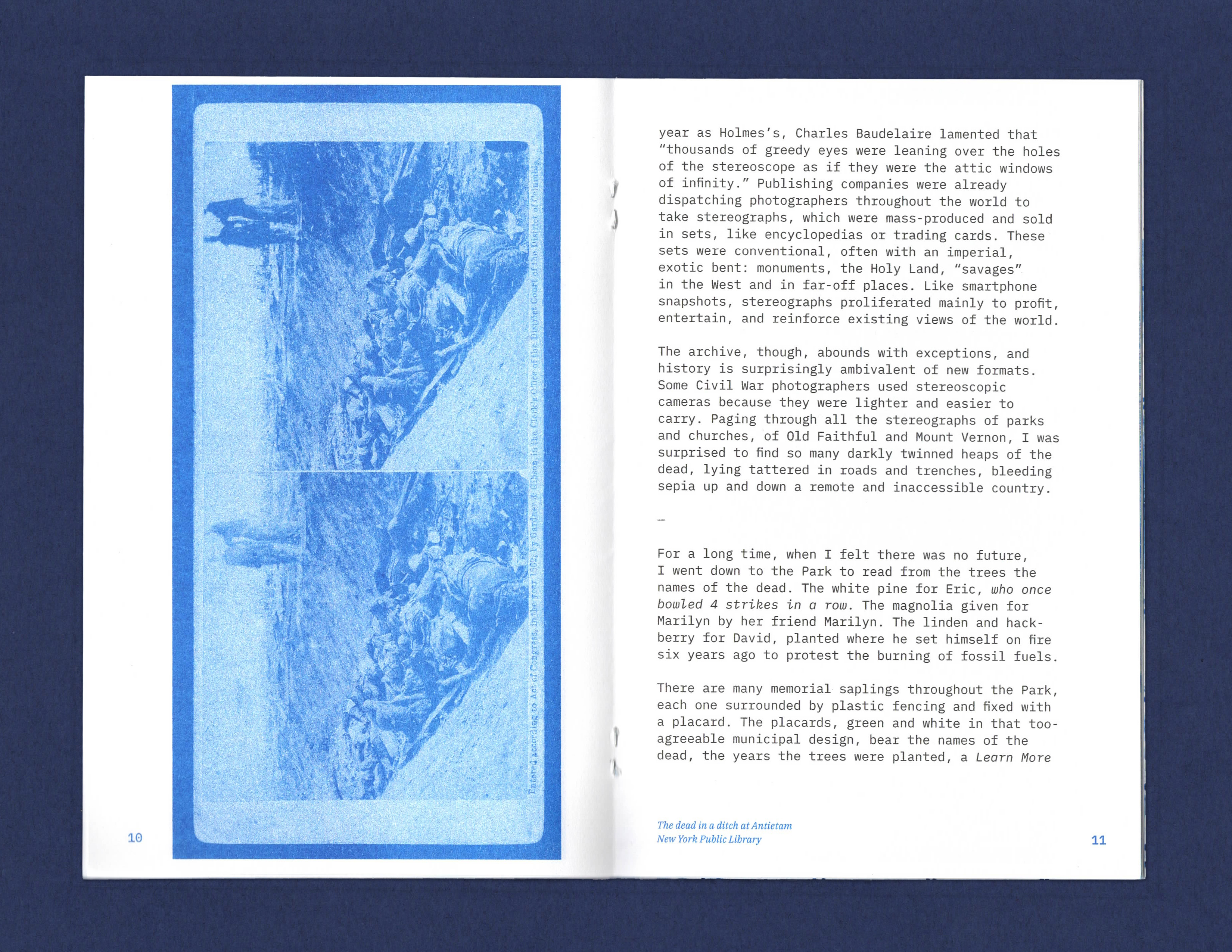 Ben Tapeworm: Photo Blues, chapbook design 