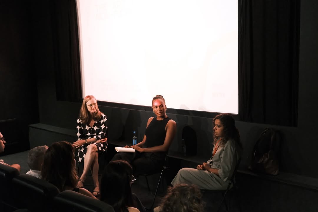 Coulibaly speaking at Open City Festival, 2024. Image by Adam Pietraszewski..