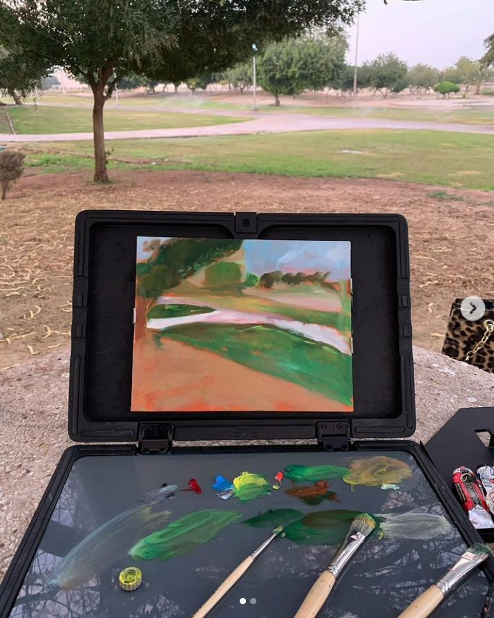 “The Secret Place” المكان السري Oil on 8x10” panel