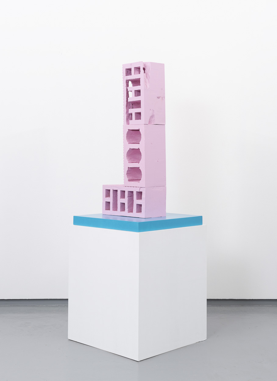 Cherrysthebomb.Com, 2020. carved wood, paint, base. 110cm x 60cm x 60cm