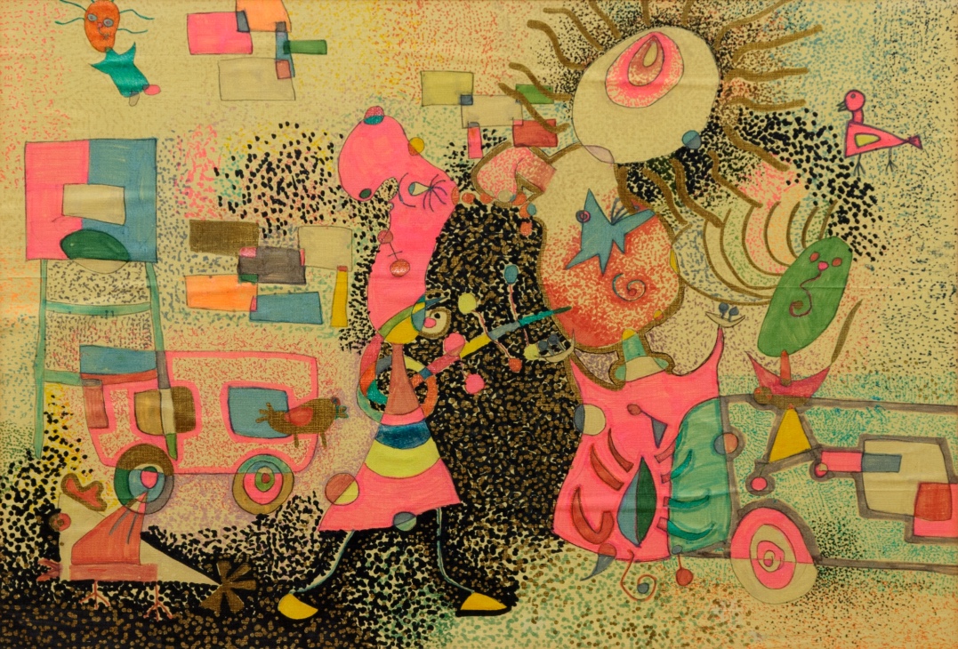 Festival / colored pen, marker on colored paper / 2005 (age 11)