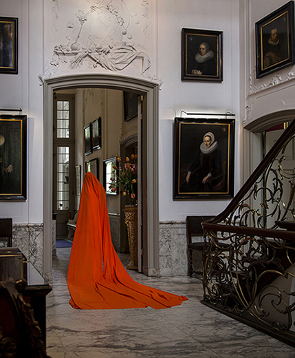 Untitled (Orange), 66 &times; 80cm. 2017