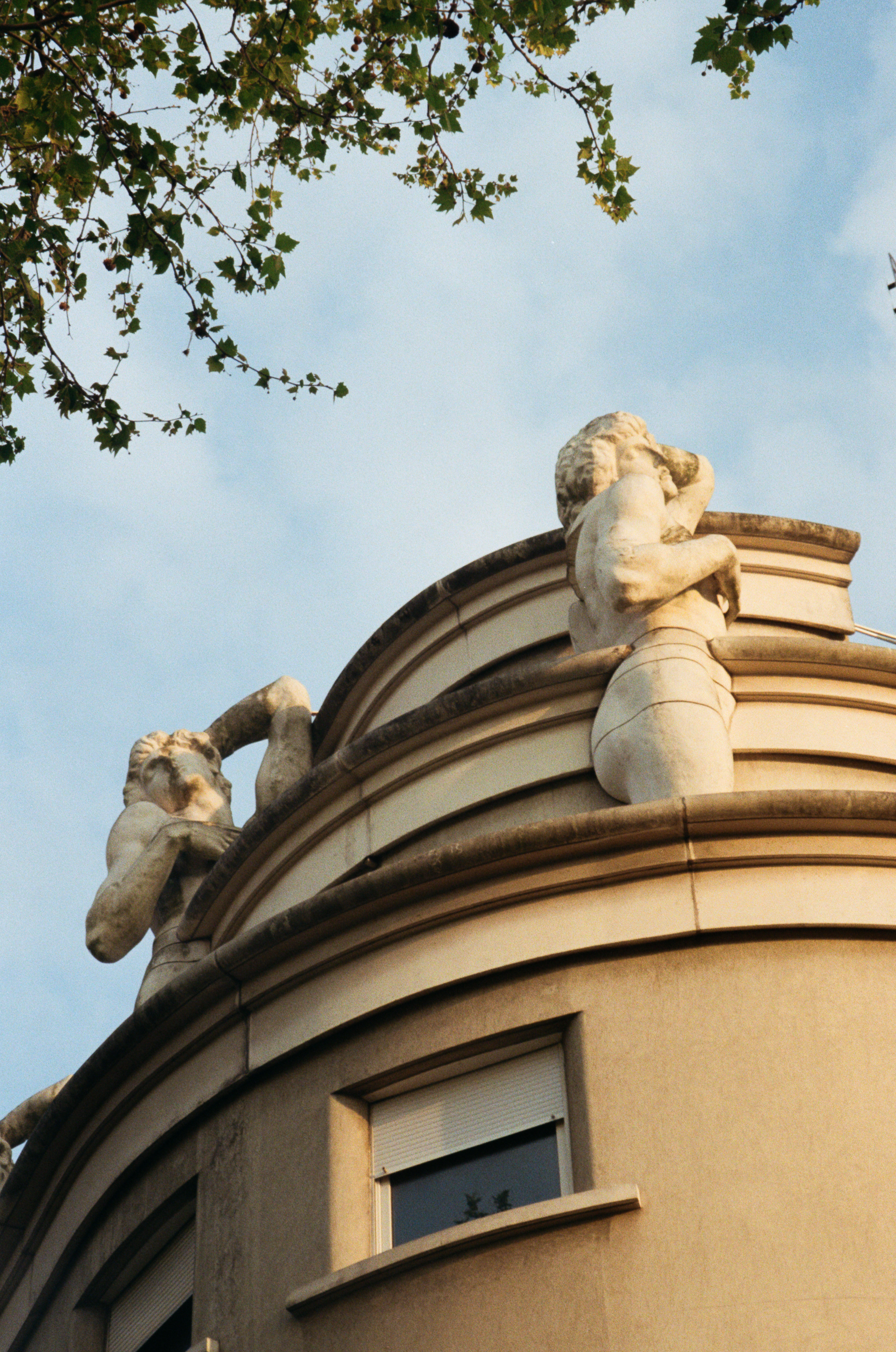 Statues on Paris building