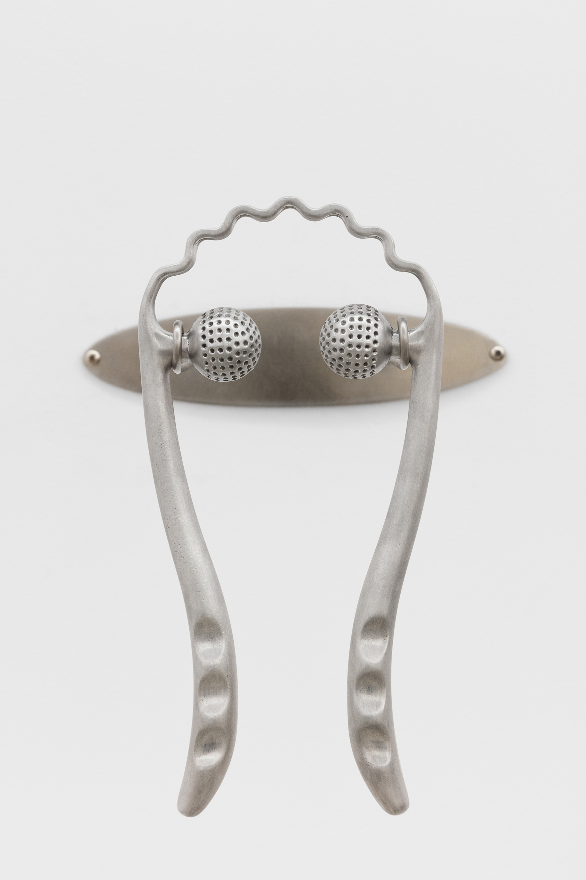Refractor Head, 2023, Gabriel Ribeiro, Cast aluminum, stainless steel, 20x25x29 cm