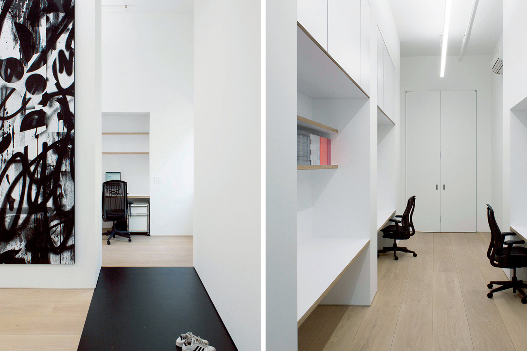 ● Entry and front office / Washington Ave Studio, Studio Pendleton / Frederick Tang Architecture / Role: Project Manager / Brooklyn, NY (2019-22)