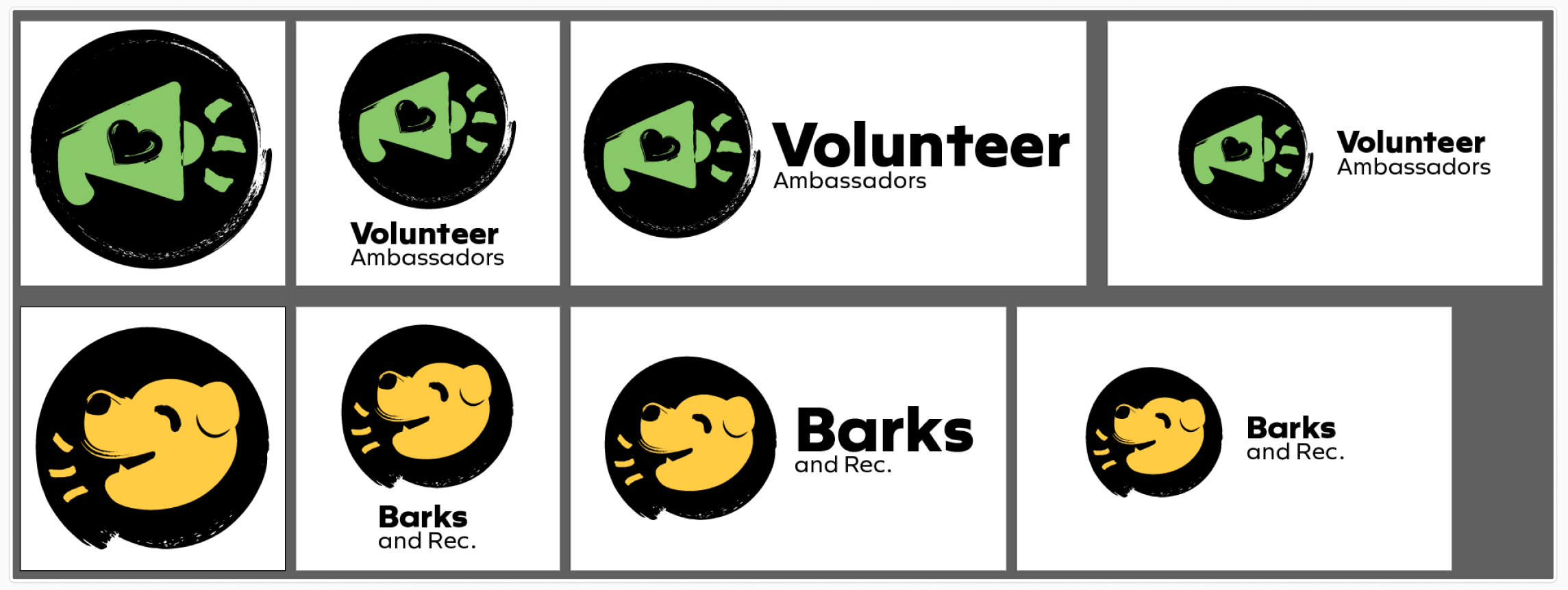 First round logos