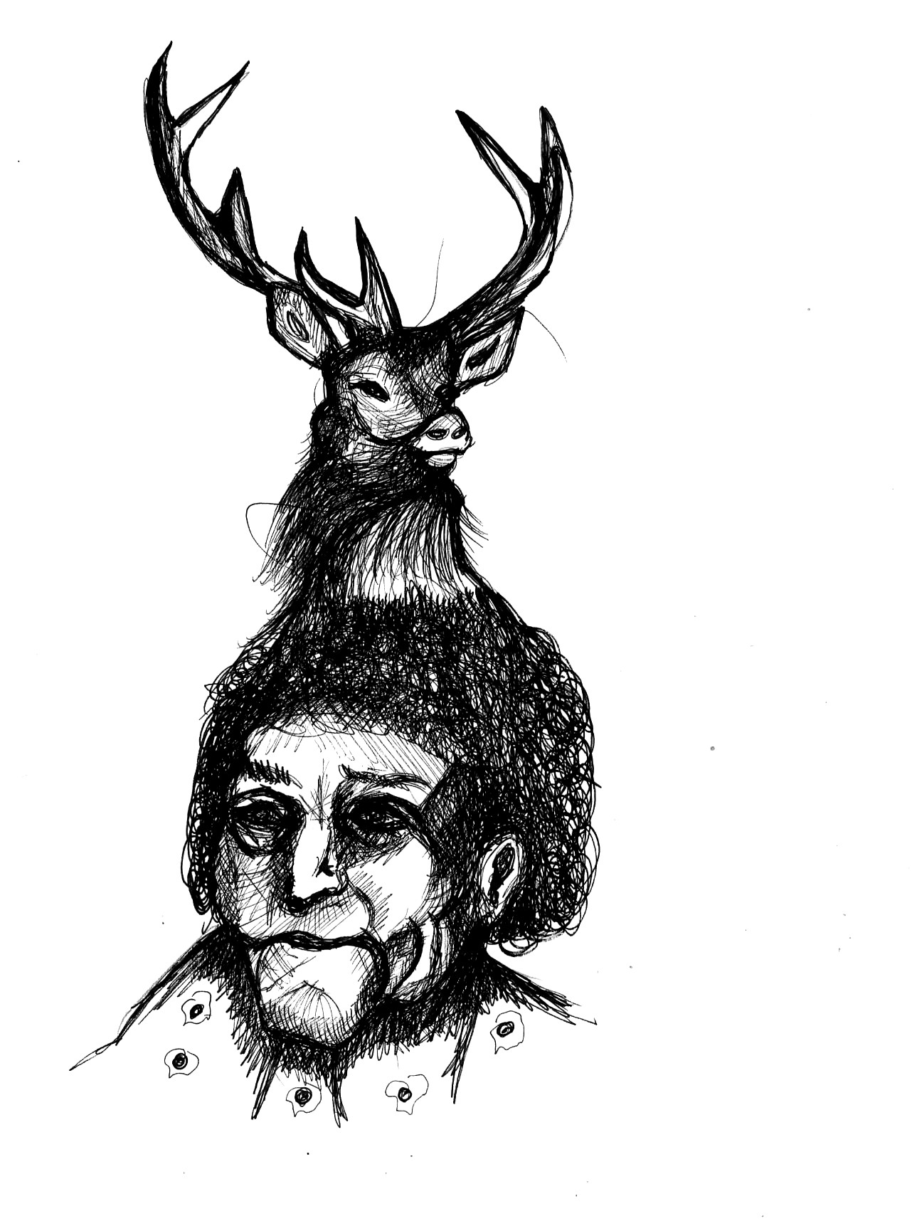 18 novembre-quand j'rai vieille,2020,encre de chine,22x17cm