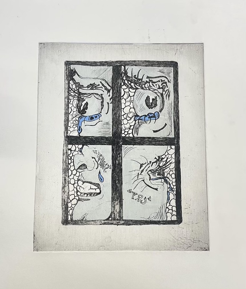 'Your Eyes are the Window to the Soul' - A4 etching prin.t
