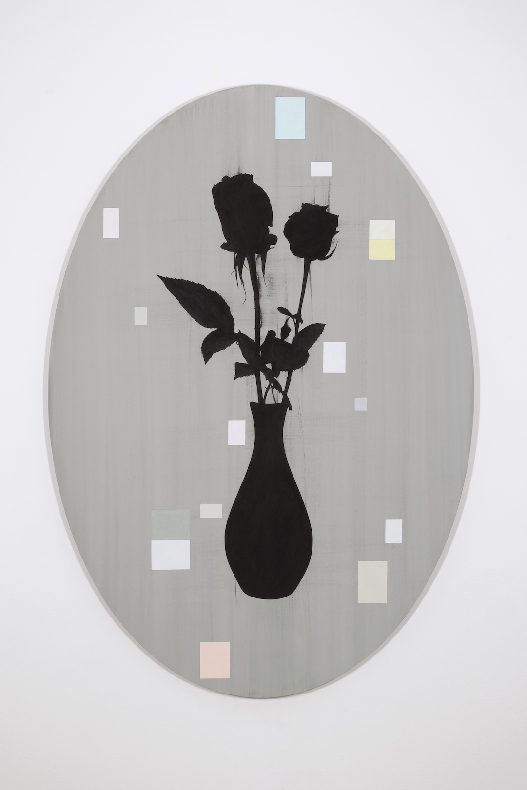 Untitled 2017, acrylic and pencil on aluminium, 98 x 68 cm