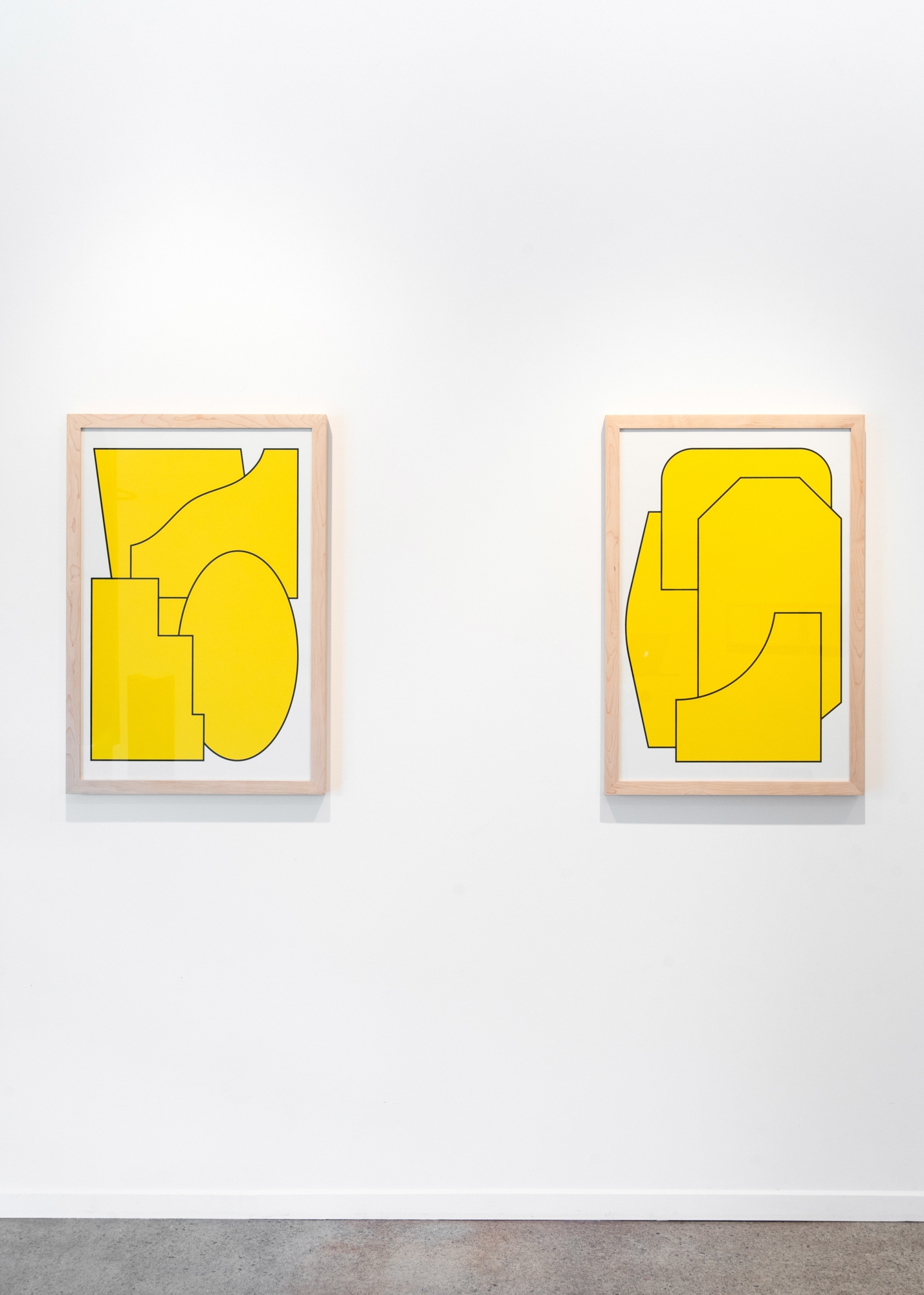 Gabriel Stromberg, Allegory 1 & 2, 2 color screenprint, edition of 30, 36 x 24 inches, 2019