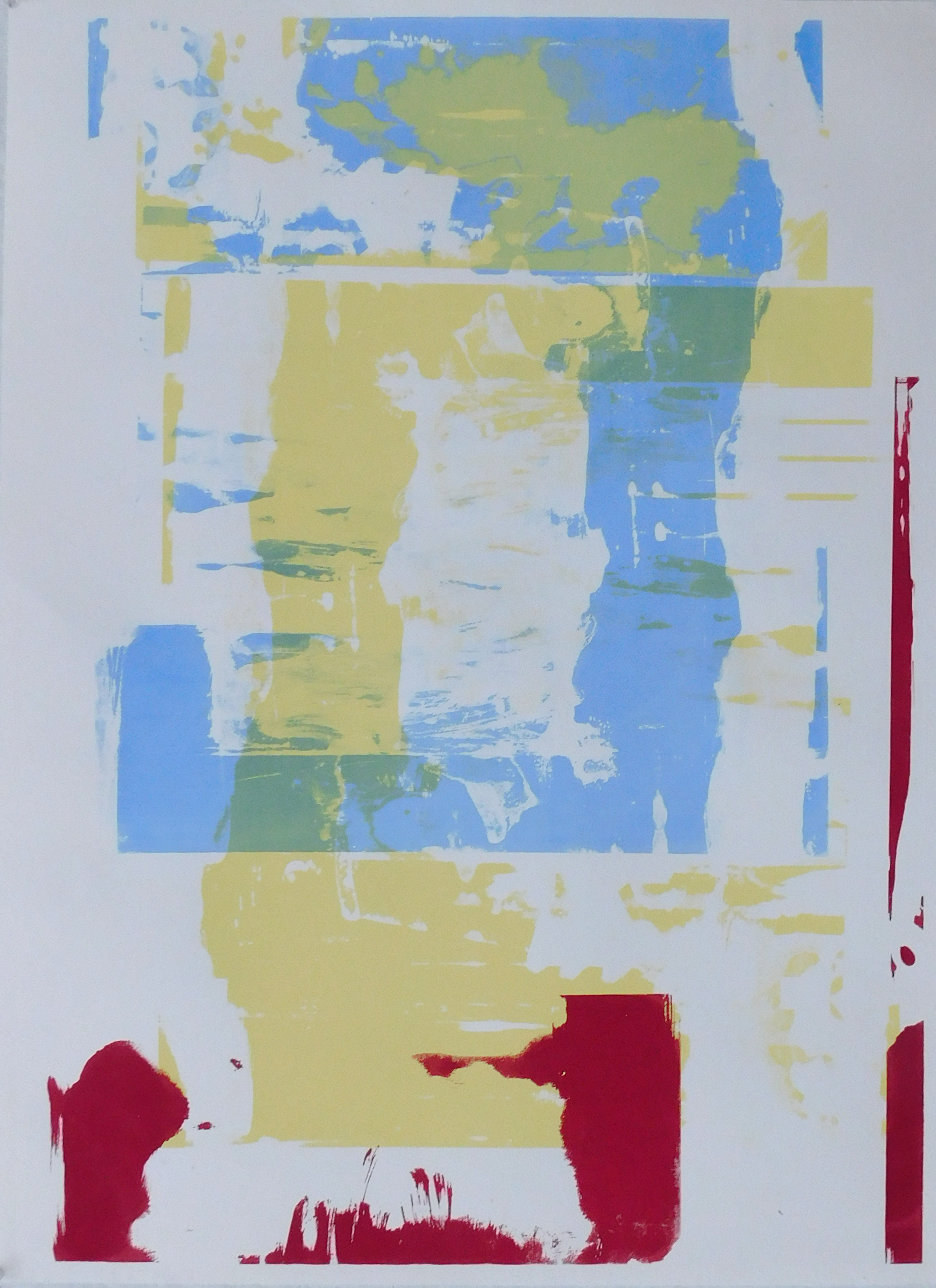 untitled 13. acrylic and silkscreen 22"x30"