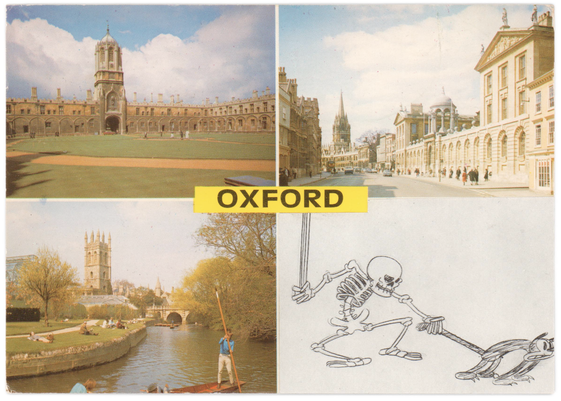 Oxford, 2017, collage, 13.4 x 11.8 cm
