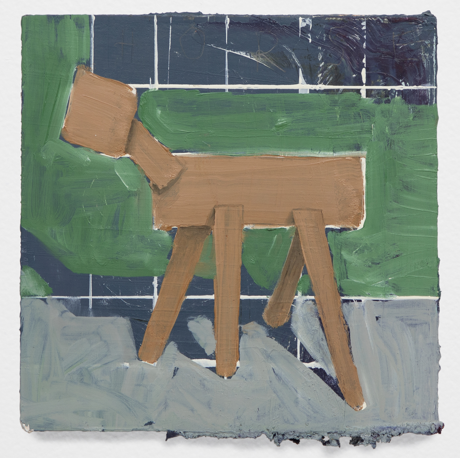 HORSE; Oil paint on wooden panel; 6x6”; 2020