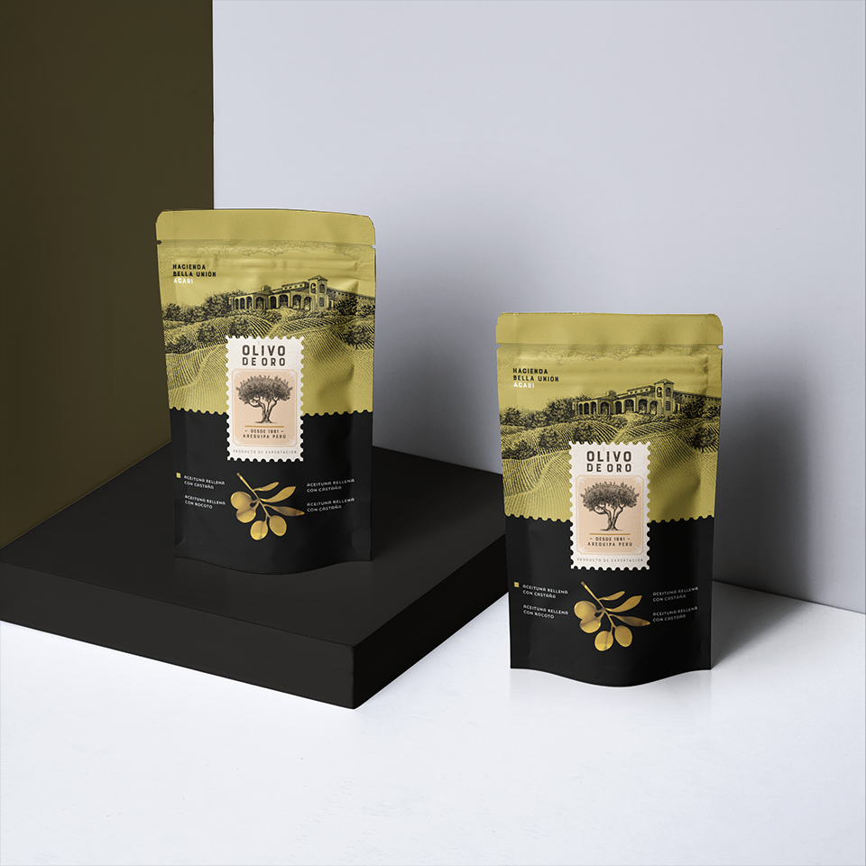 Diseño de empaque para Olivos de Oro — 2017